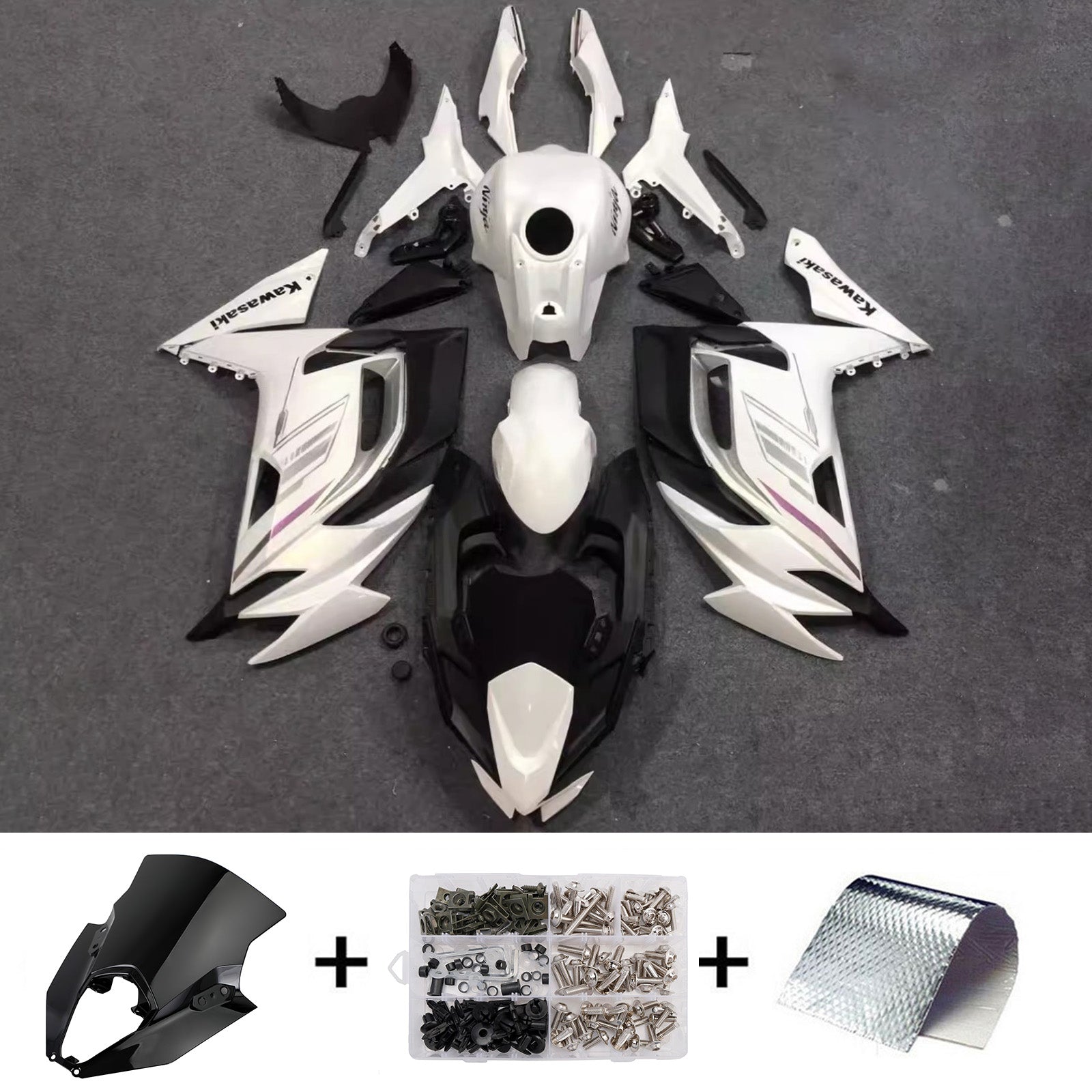 Injection Fairing Kit Bodywork ABS fit For Kawasaki ER-6F Ninja650 2020-2025