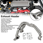 Exhaust Header Fit Impreza WRX/STI GDB GG EJ20/EJ25 02-06 Stainless Steel