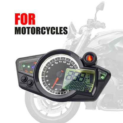 Tft Digital Speedometer Universal Motorcycle 14000Rpm Gear Backlight Odometer Generic