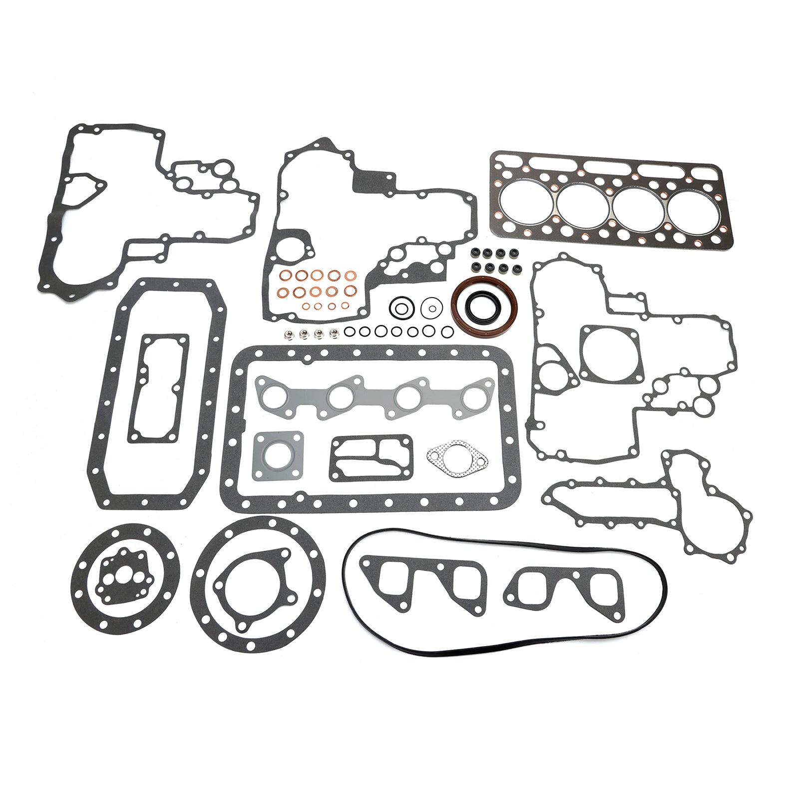Complete Cylinder Head+Gasket Kit For Kubota V1902 Holland Skid Steer L555 L553
