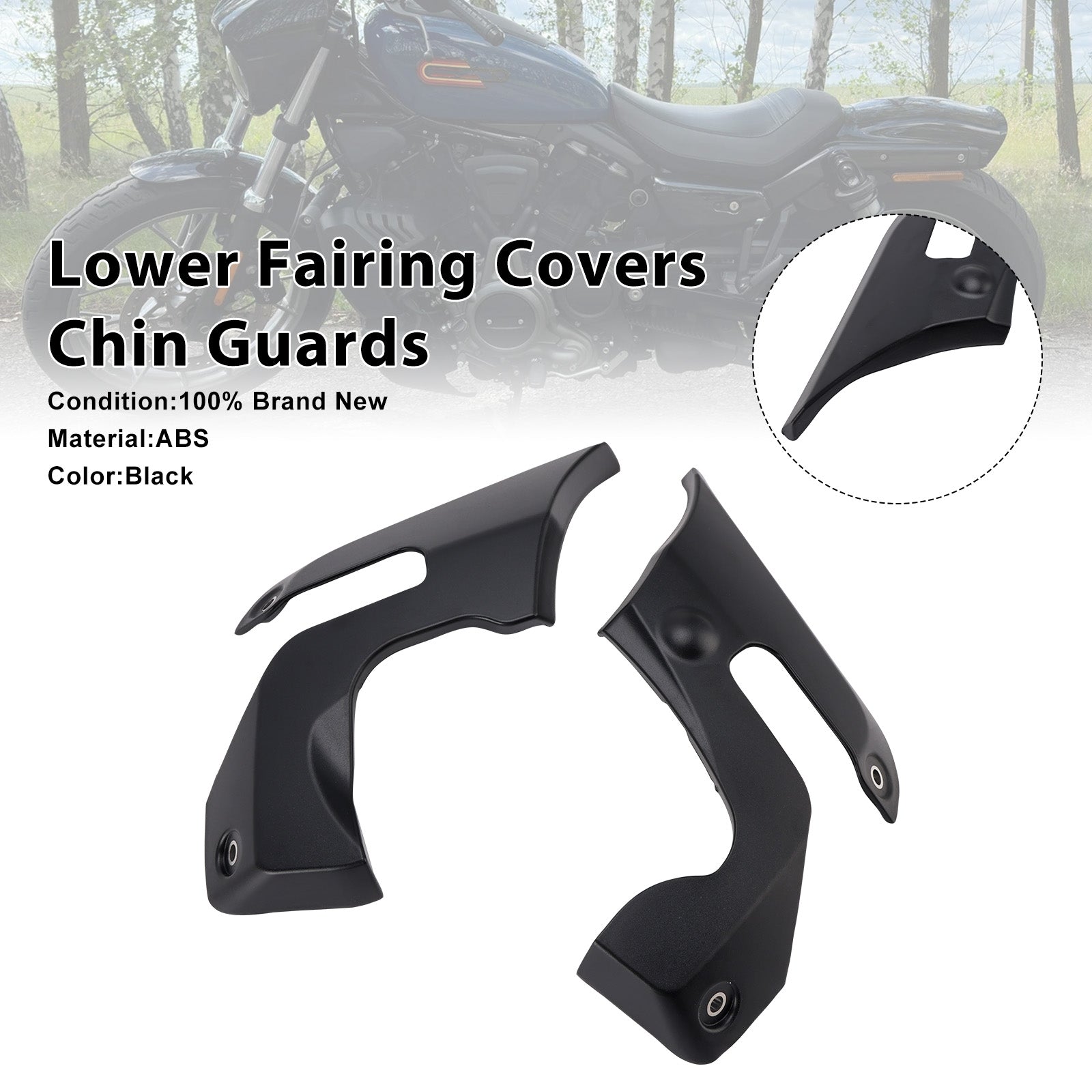 Lower Fairing Covers Chin Guards For Nightster 975 RH975 2022-2024