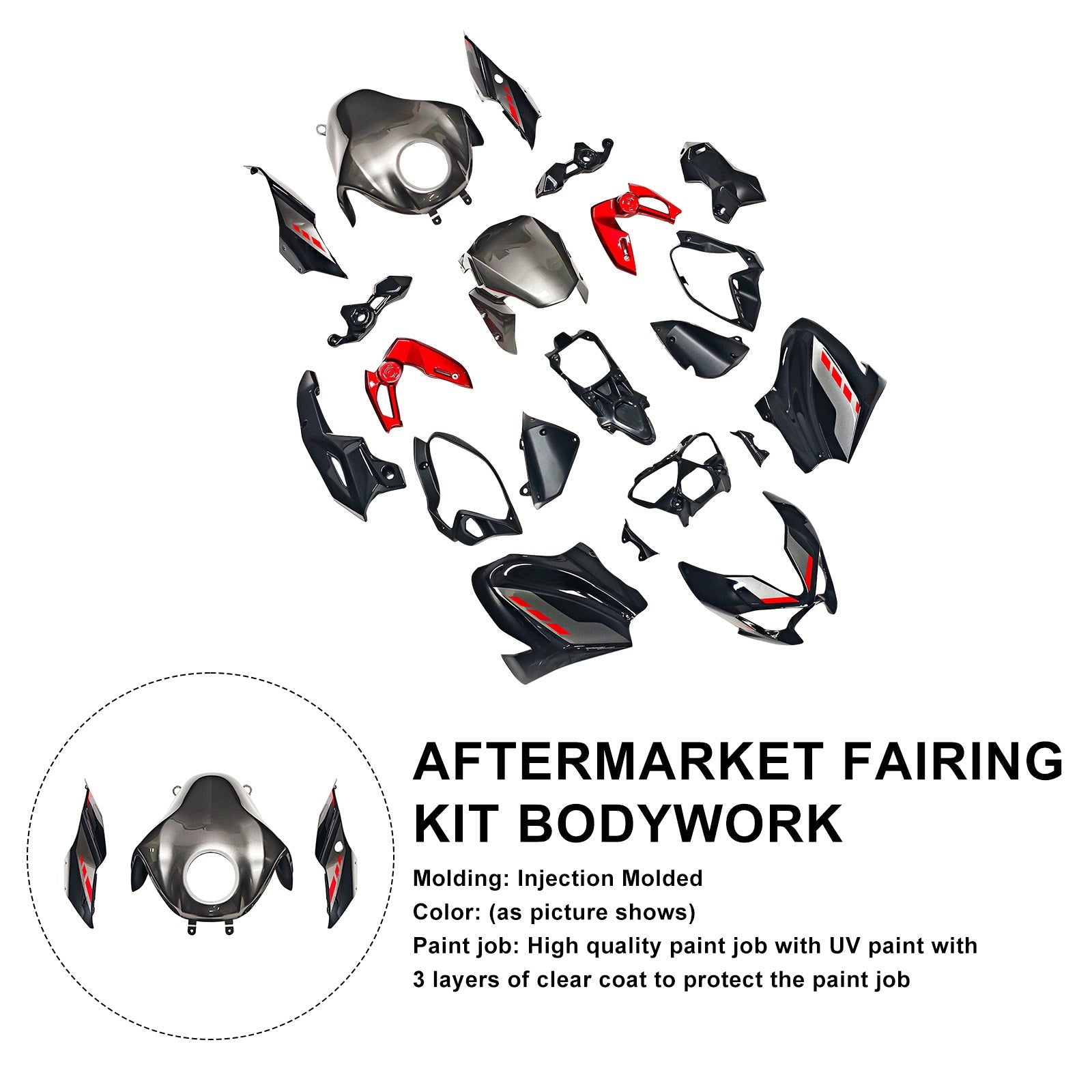 Injection Bodywork Fairing Kit for Kawasaki Z900 2025-2026