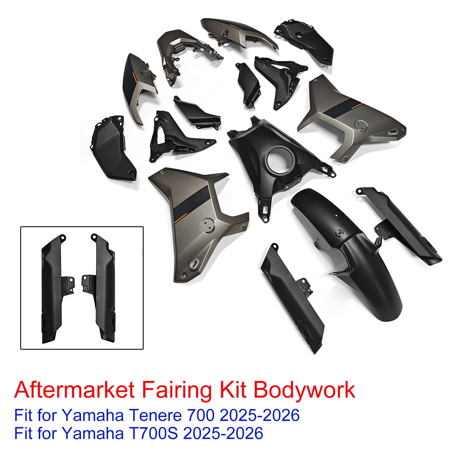 Injection Bodywork Fairing Kit for Yamaha Tenere 700 T700S 2025-2026