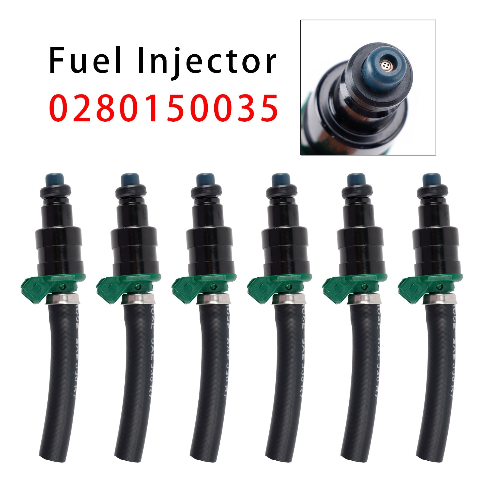 For Mercedes Benz W116 280 SE/280 SEL A0000782623 6PCS Fuel Injector
