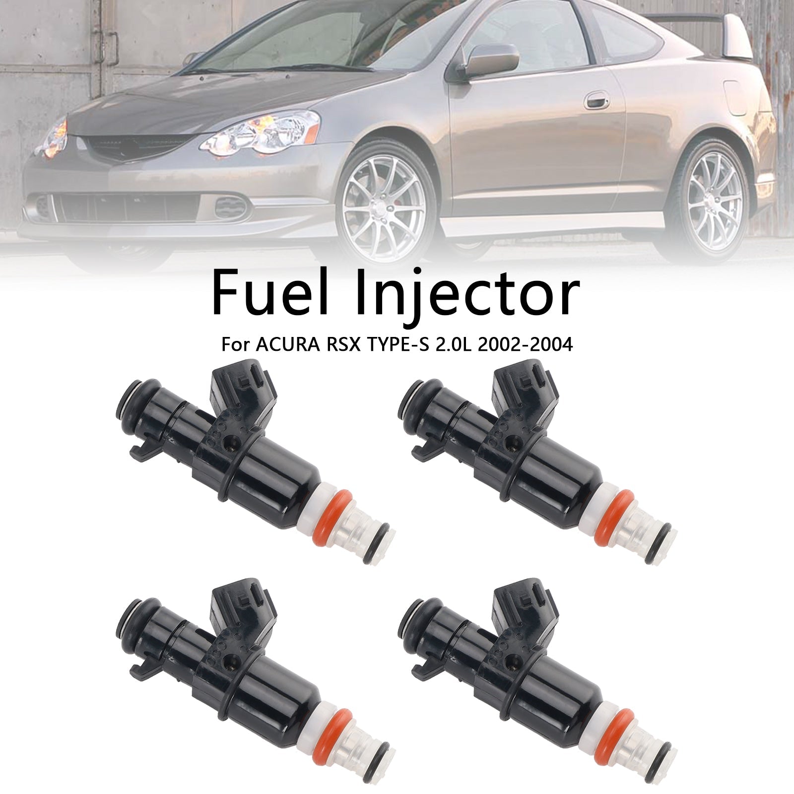 2002-2004 Acura RSX TYPE-S 2.0L 4PCS Fuel Injector 16450-PRB-A01 842-12290