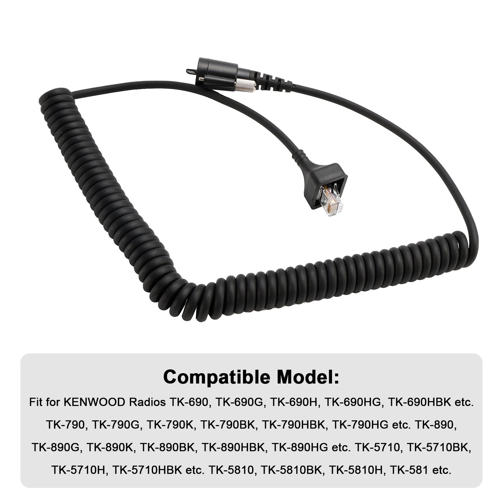 KMC27 Microphone Hand Microphone Cable For KENWOOD TK-690 TK-790 TK-890 TK-5710