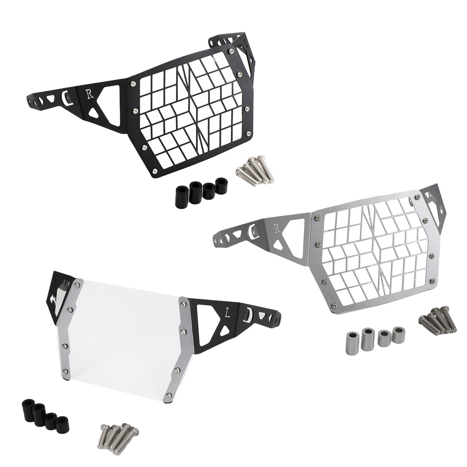 Headlight Grille Guard Cover Protector Fit For Suzuki Dl1050 Xt A 19+,Clear