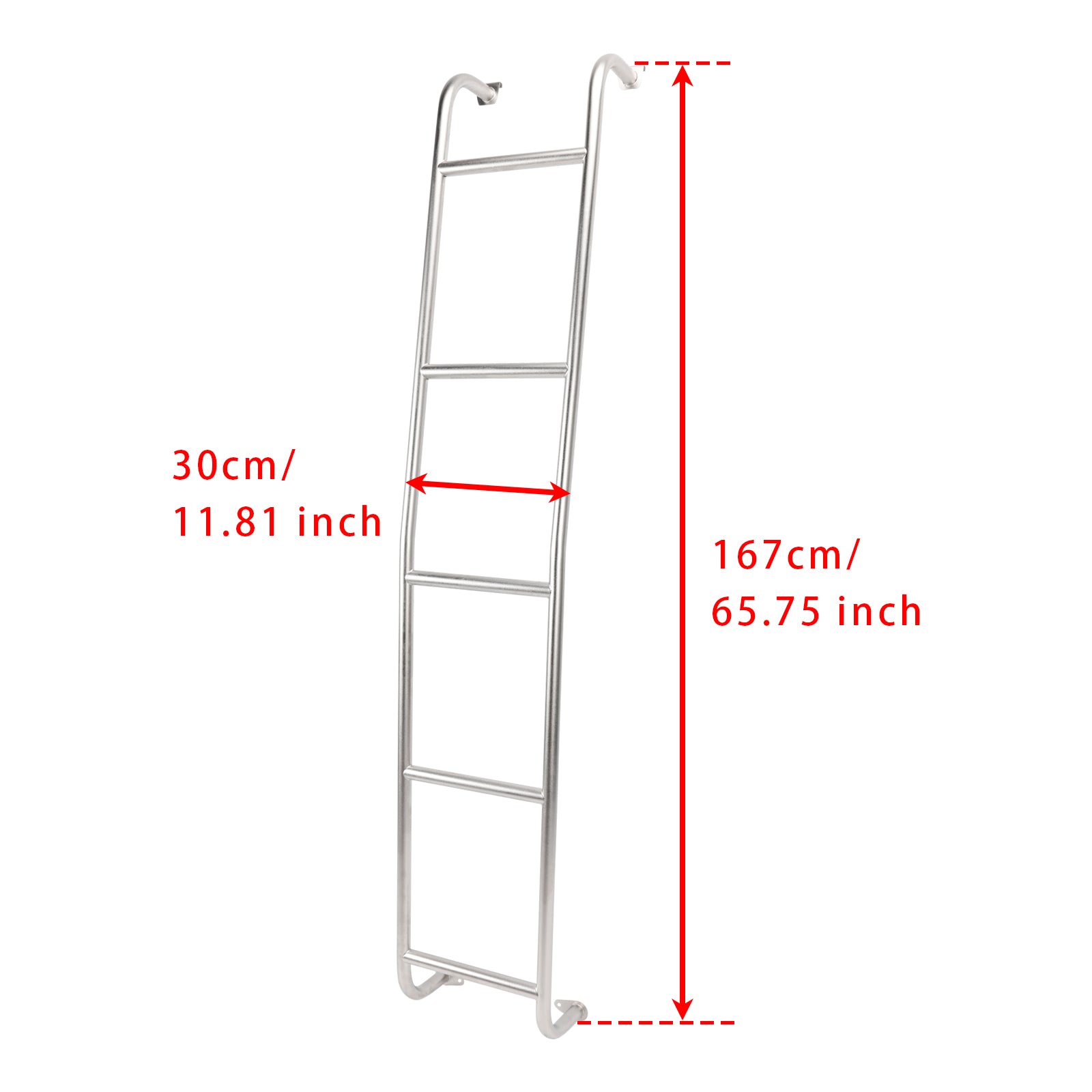2014-2025 Dodge Ram ProMaster High Roof Stainless Steel 5-Step Van Ladder 093PML