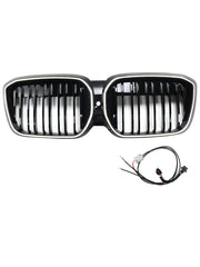 2022-2024 BMW IX3 G08 LCI Double Slat Black Front Kidney Grill Grille