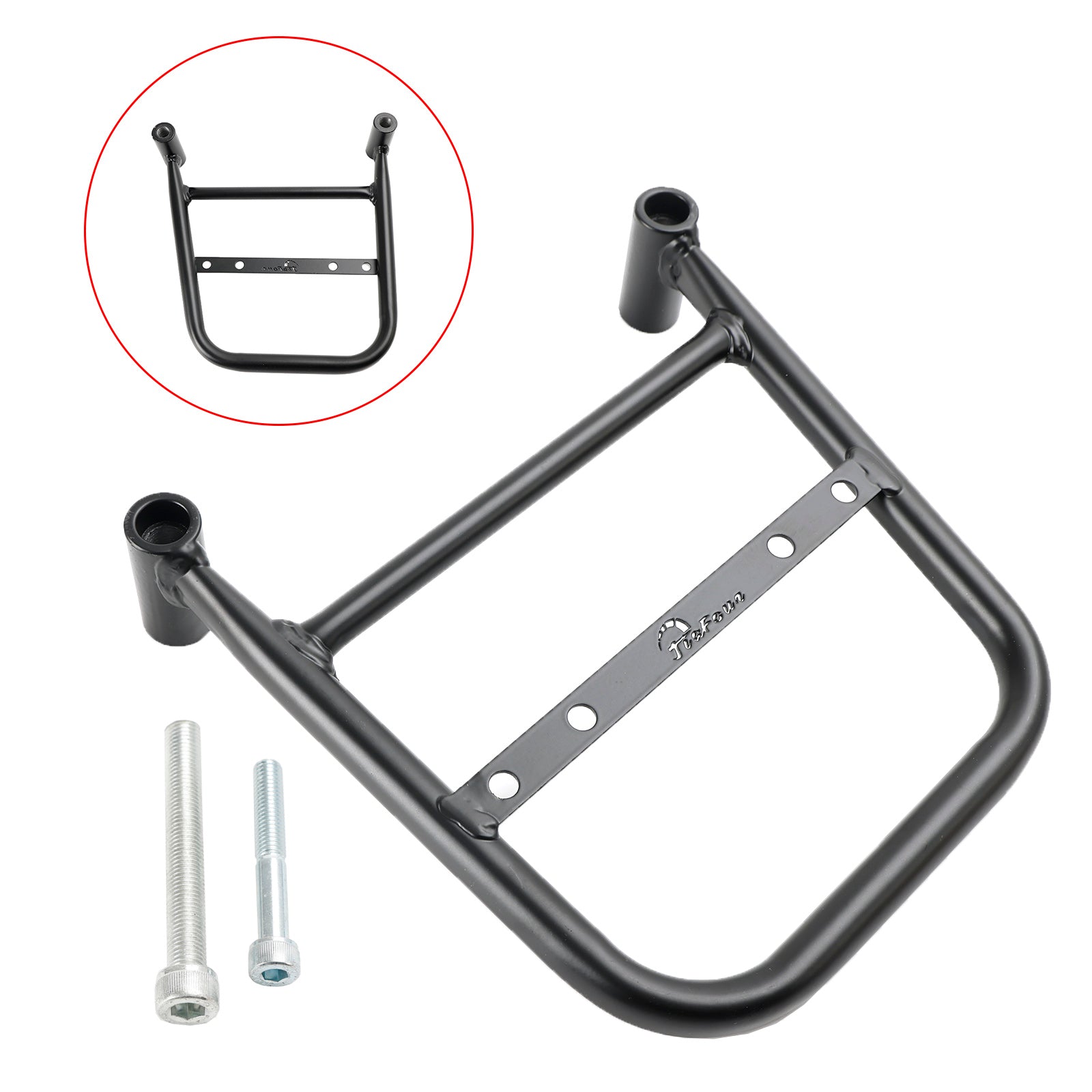 Luggage Rack Side Saddle Bag Mount Bracket For Kawasaki Vulcan S 650 16-23 Cafe