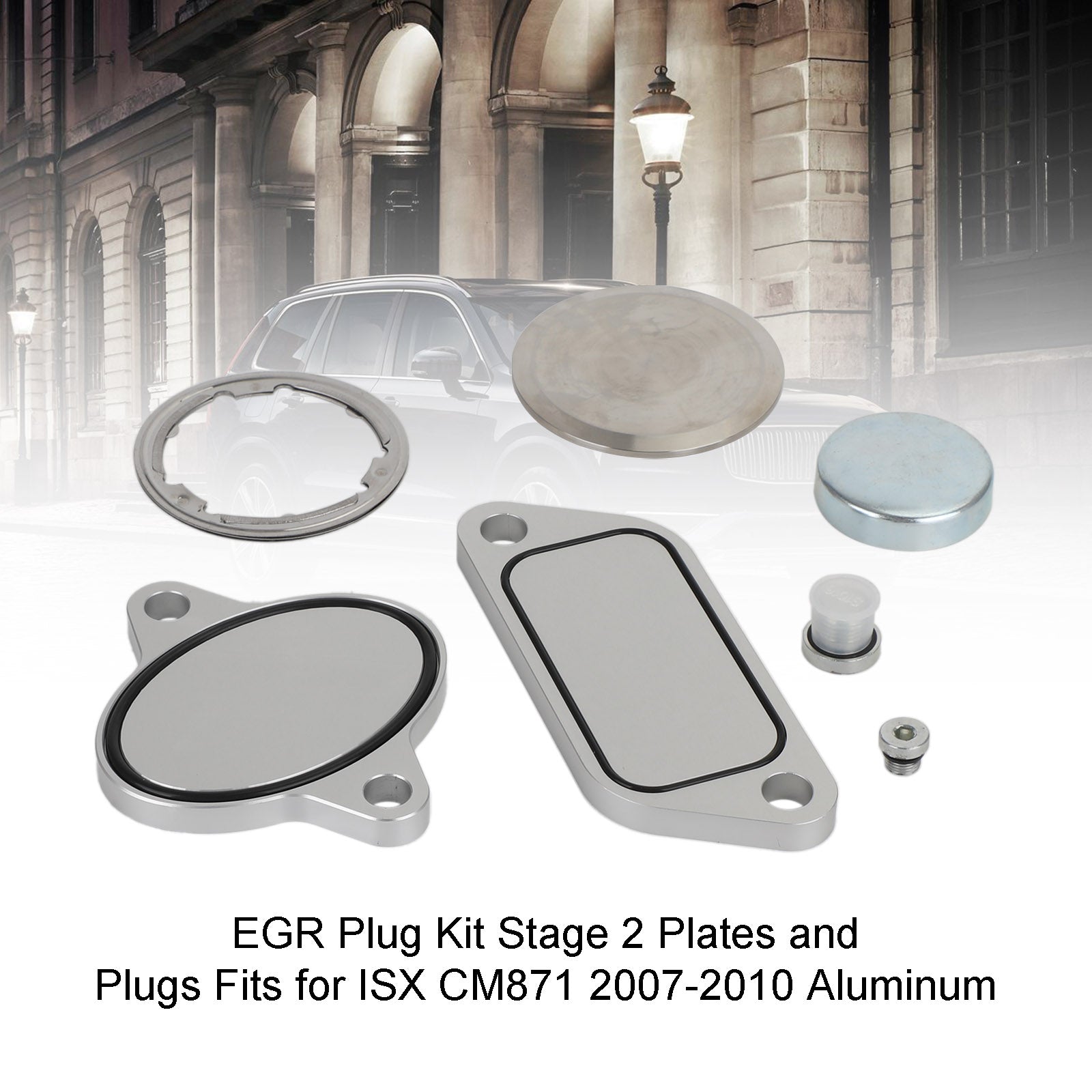 Stage 2 Plates and Plugs ISX CM871 EGR Plug Kit 2007-2010 Aluminum