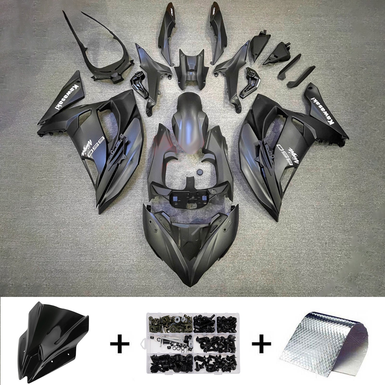 2017-2019 Kawasaki ER-6F Ninja650R Injection Fairing Kit Bodywork Plastic ABS