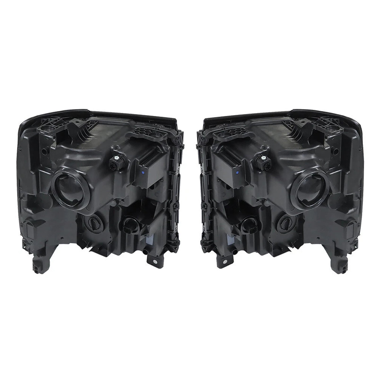 2016-2019 For Chevy Silverado 1500 Left+Right LED Headlight Gloss Black 84357696 84893098
