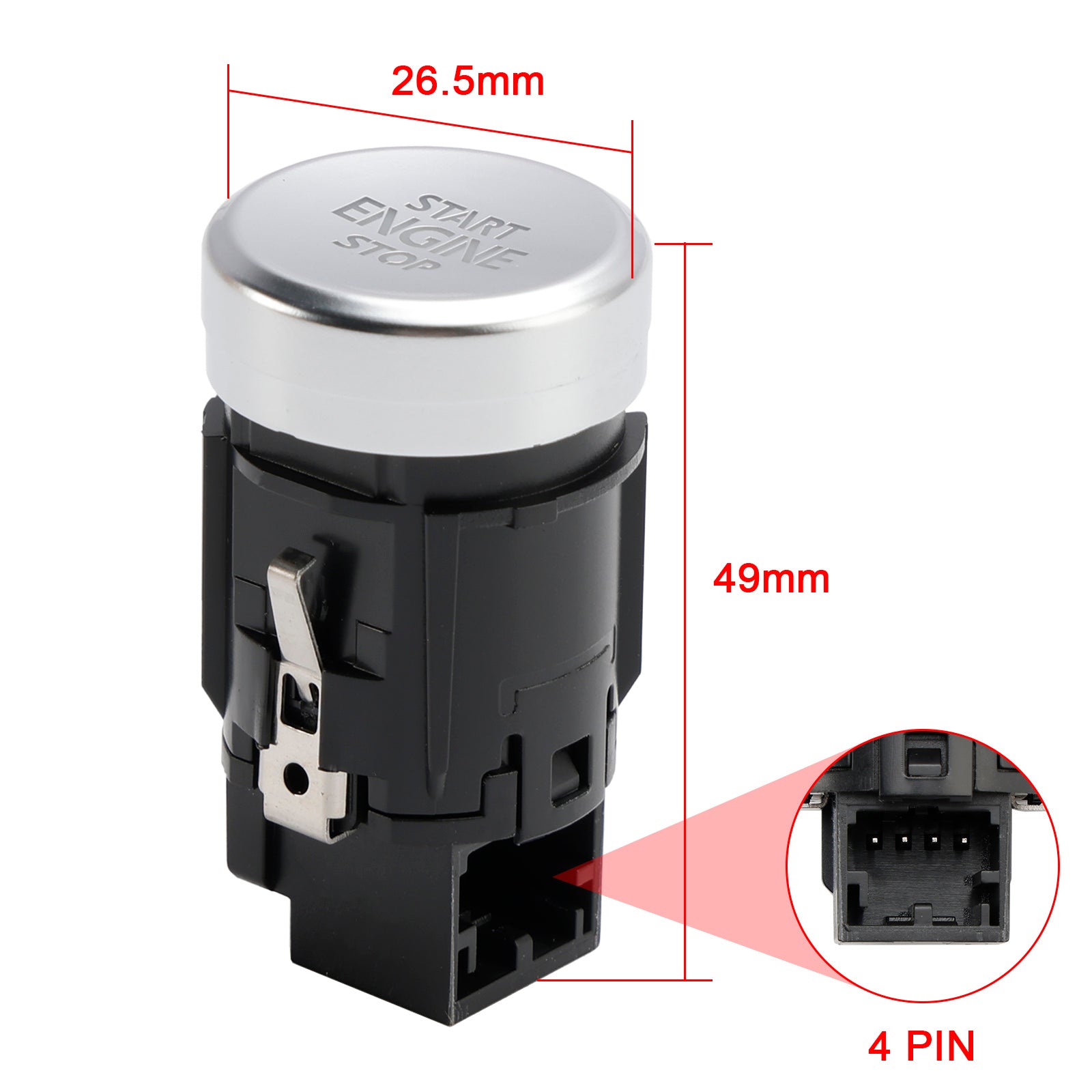 2013-2017 VW Volkswagen Golf & GTI & e-Golf & Golf Sportwagen Start Stop Ignition Switch Button 5GG959839 for