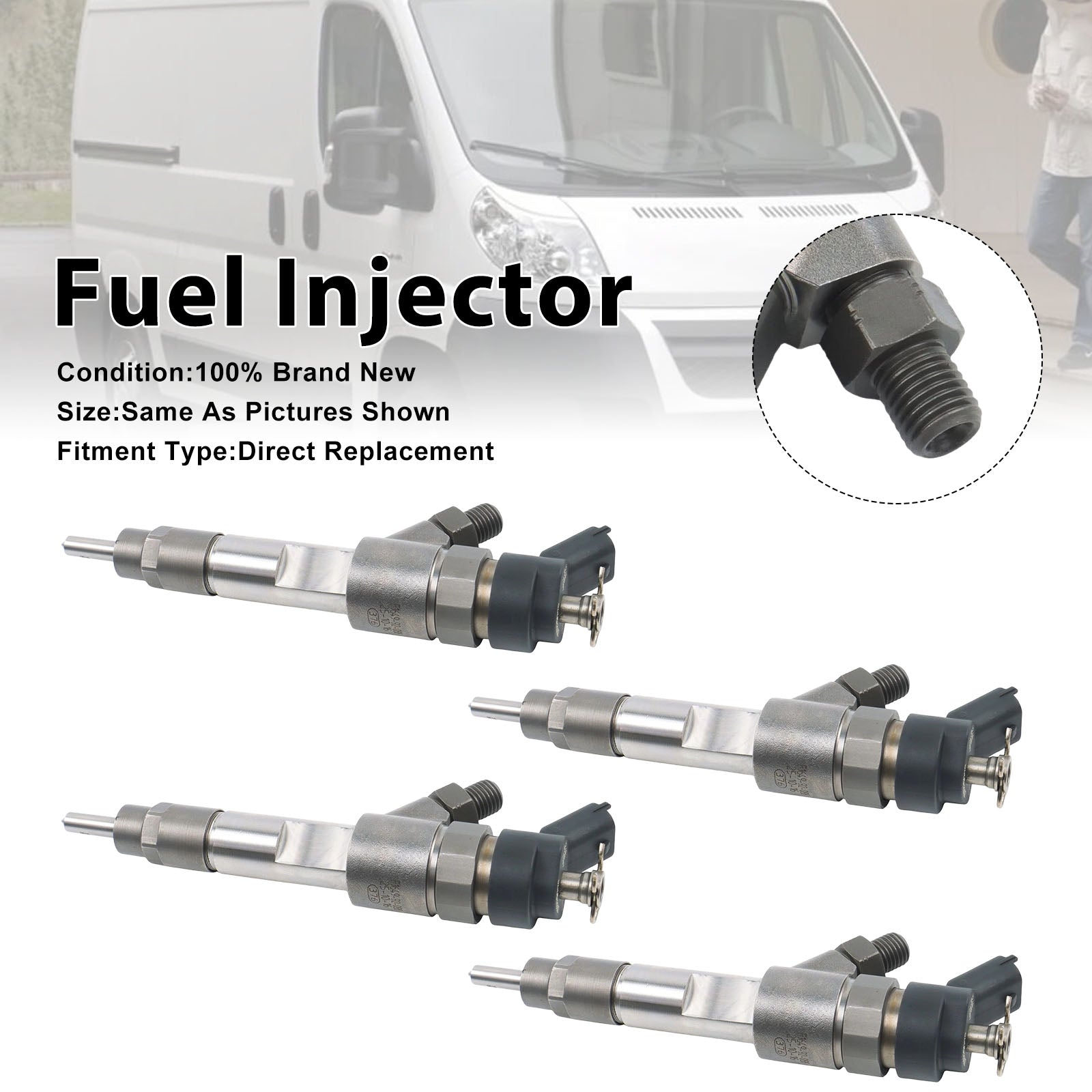 4Pcs Fuel Injector For Citroen Jumper For Fiat Ducatol 2000-09 0445120002