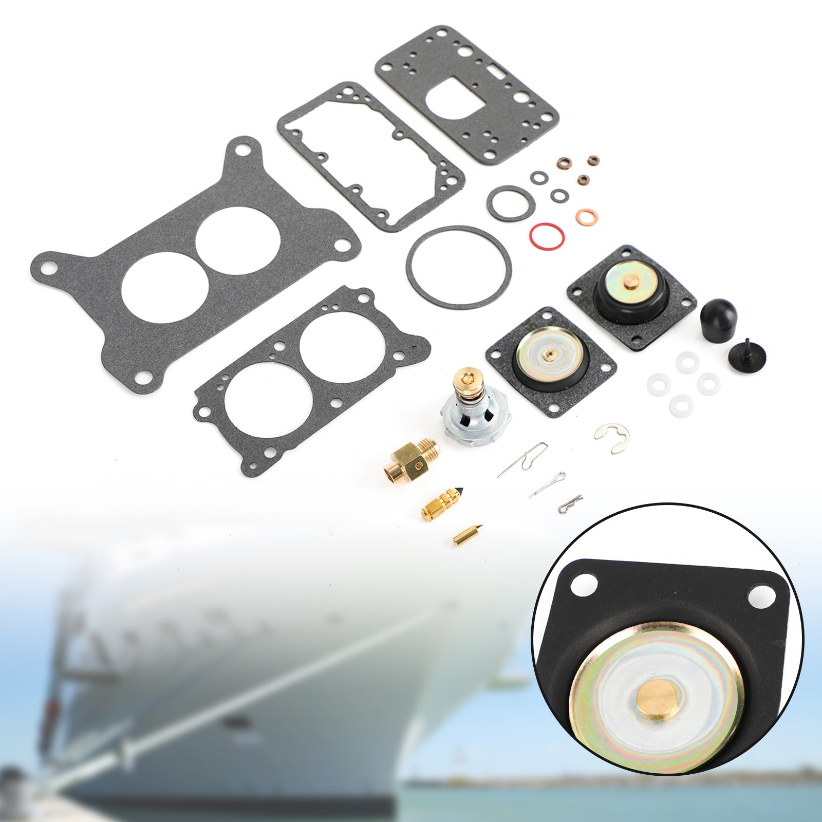 Carburetor Carb Rebuild Kit fit for Volvo Penta 21533400 4.3L 5.7L 5.0L
