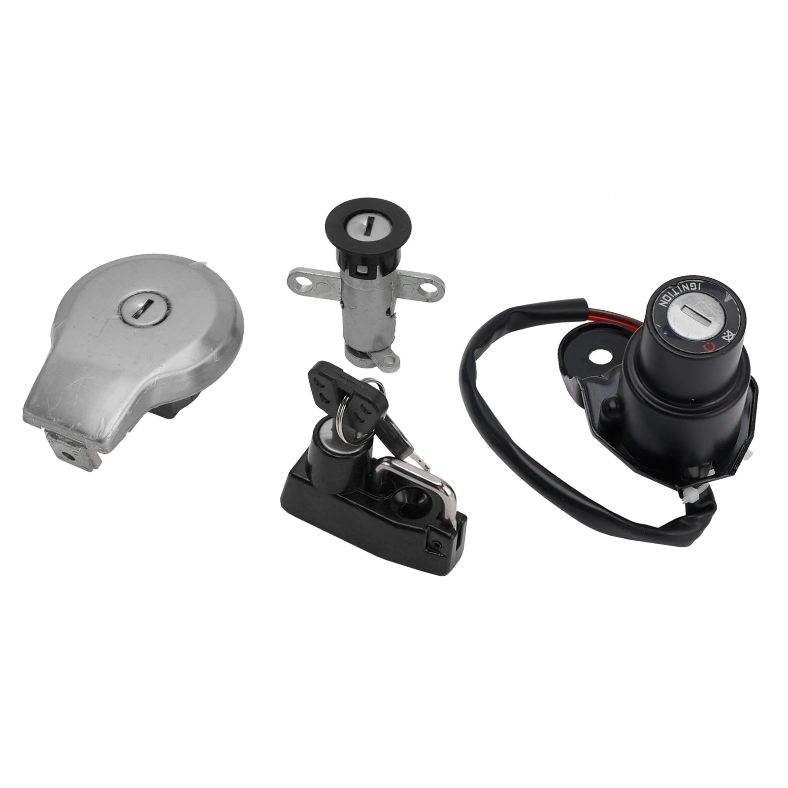 IGNITION KEY SWITCH FEUL CAP SEAT LOCK SET FOR YAMAHA VIRAGO XV 400 1991 - 1994
