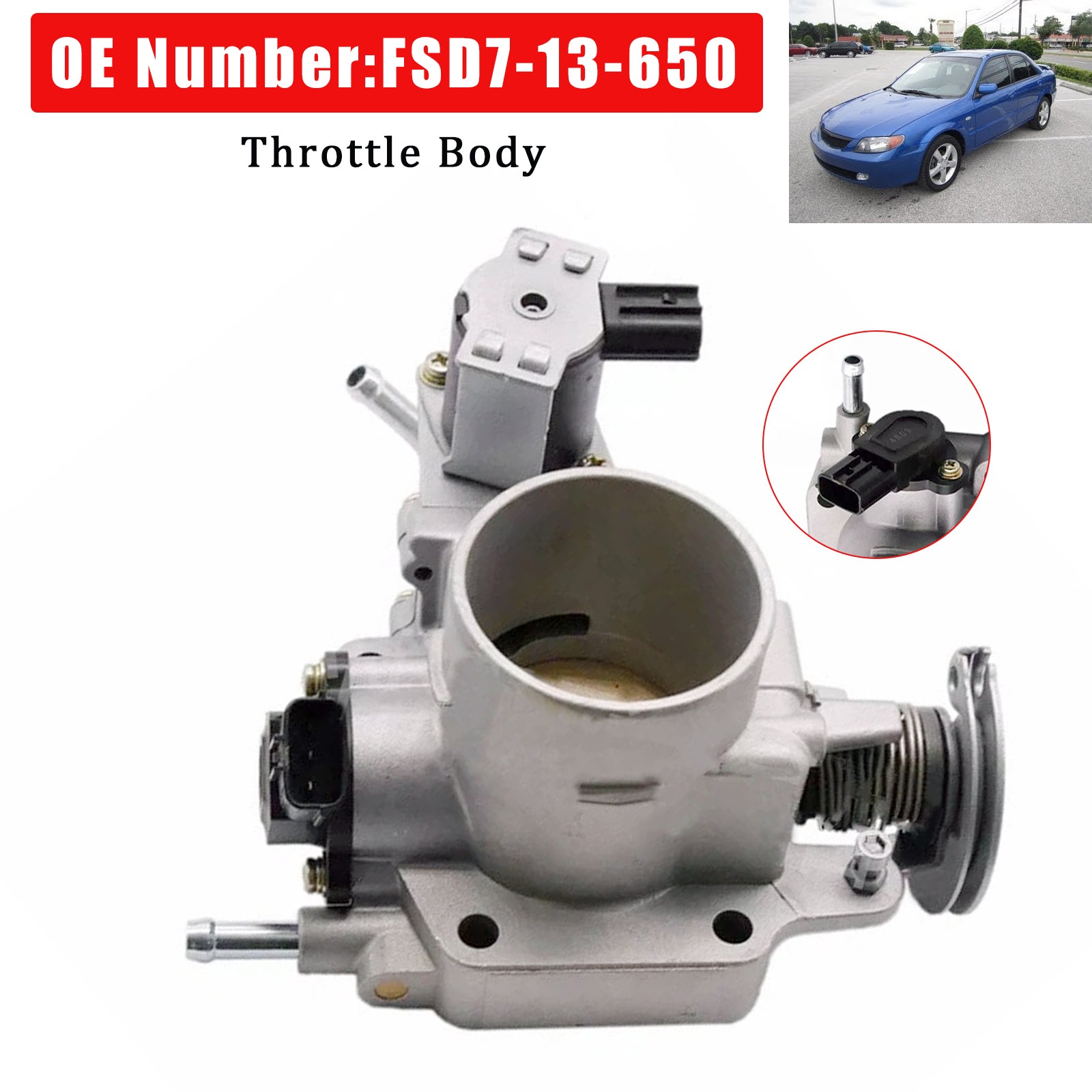 1999-2003 For Mazda Protege Protege5 626 2.0L Throttle Body Assembly FSD7-13-650