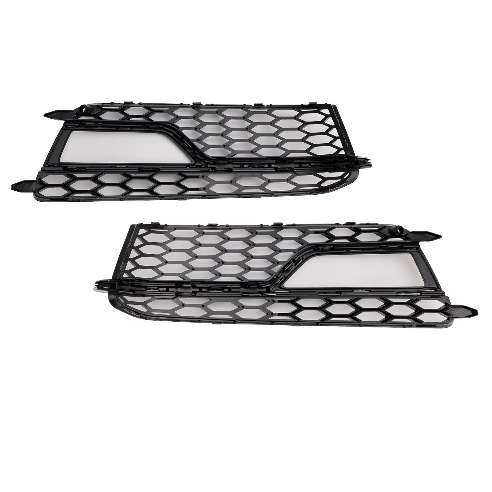 2013-2016 AUDI A5 S-Line S5 2PCS Front Fog Lamp Black Grill Grille