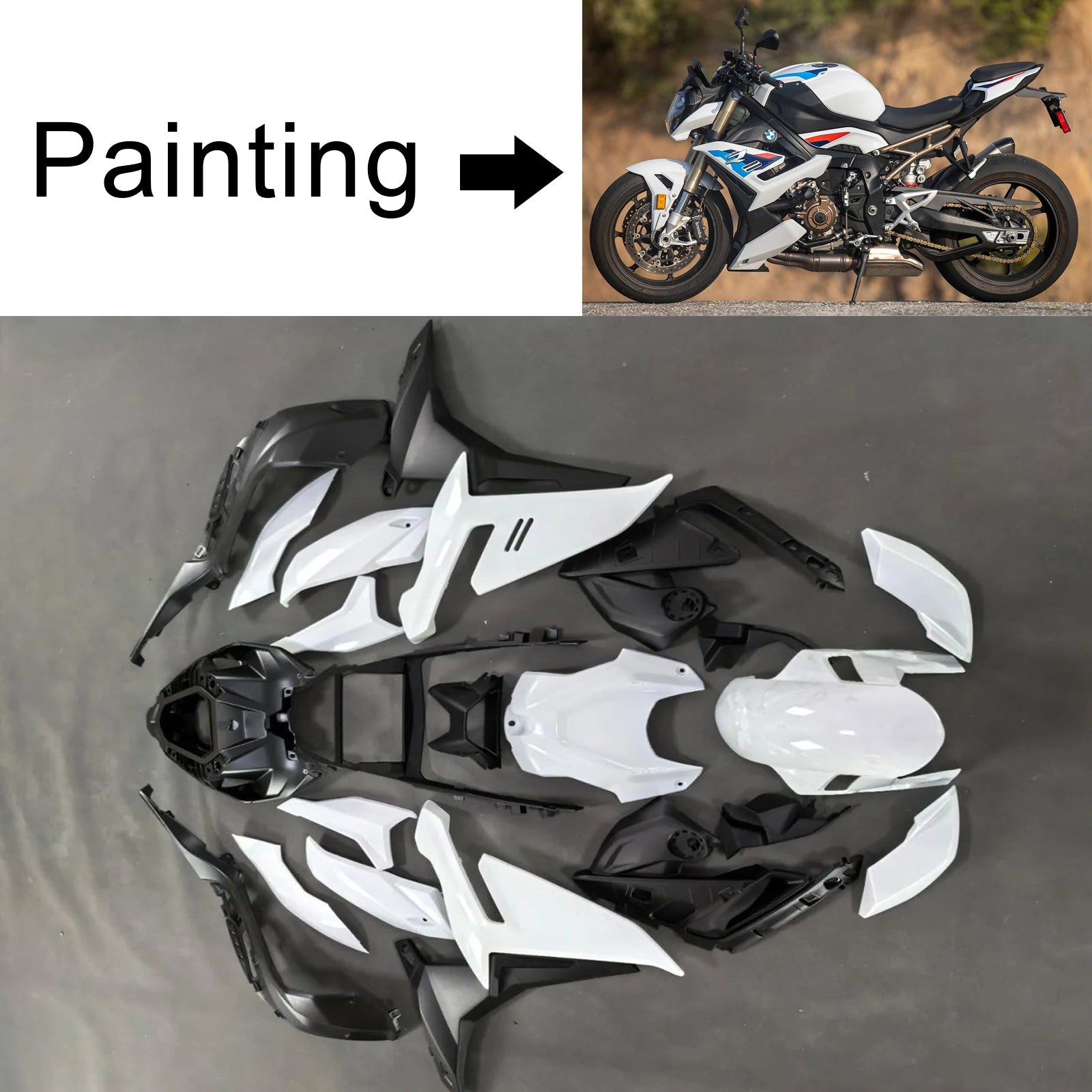 2021-2025 BMW S1000R Injection Fairing Kit Bodywork Plastic ABS