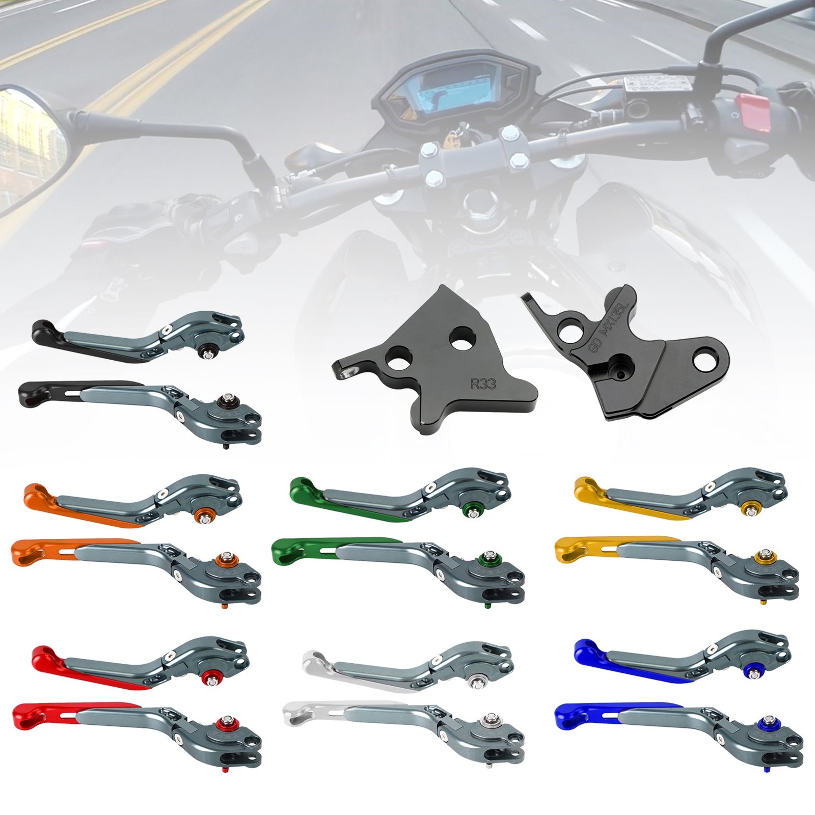 2005-2014 YAMAHA YBR125 Adjustable Clutch Brake Lever