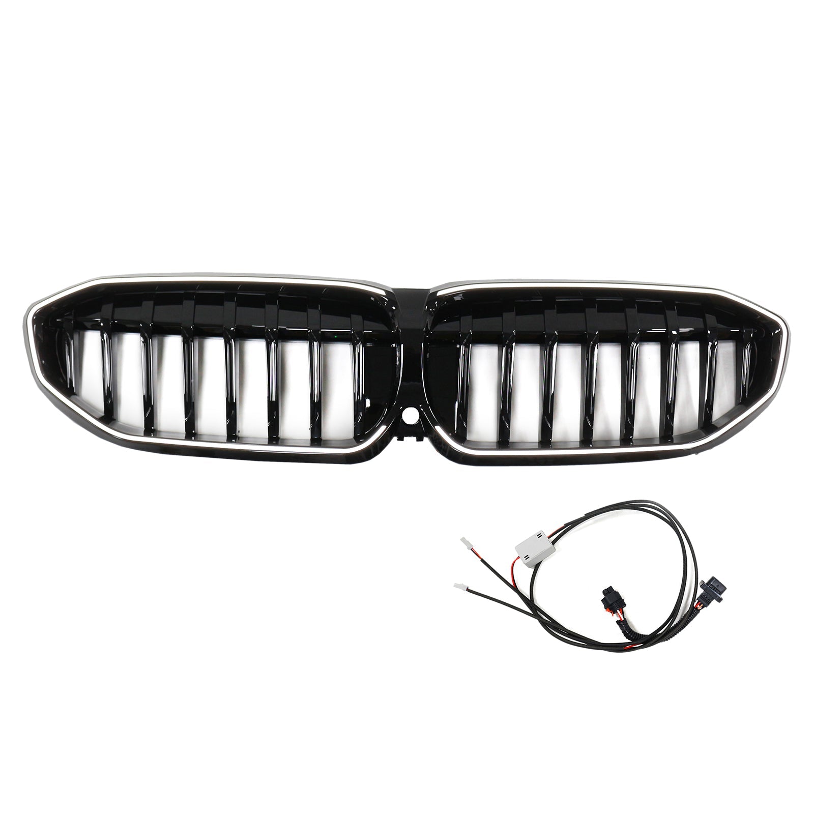 2019-2022 BMW 3 Series G20 Glossy Black Kidney Grille Grill 51138072085