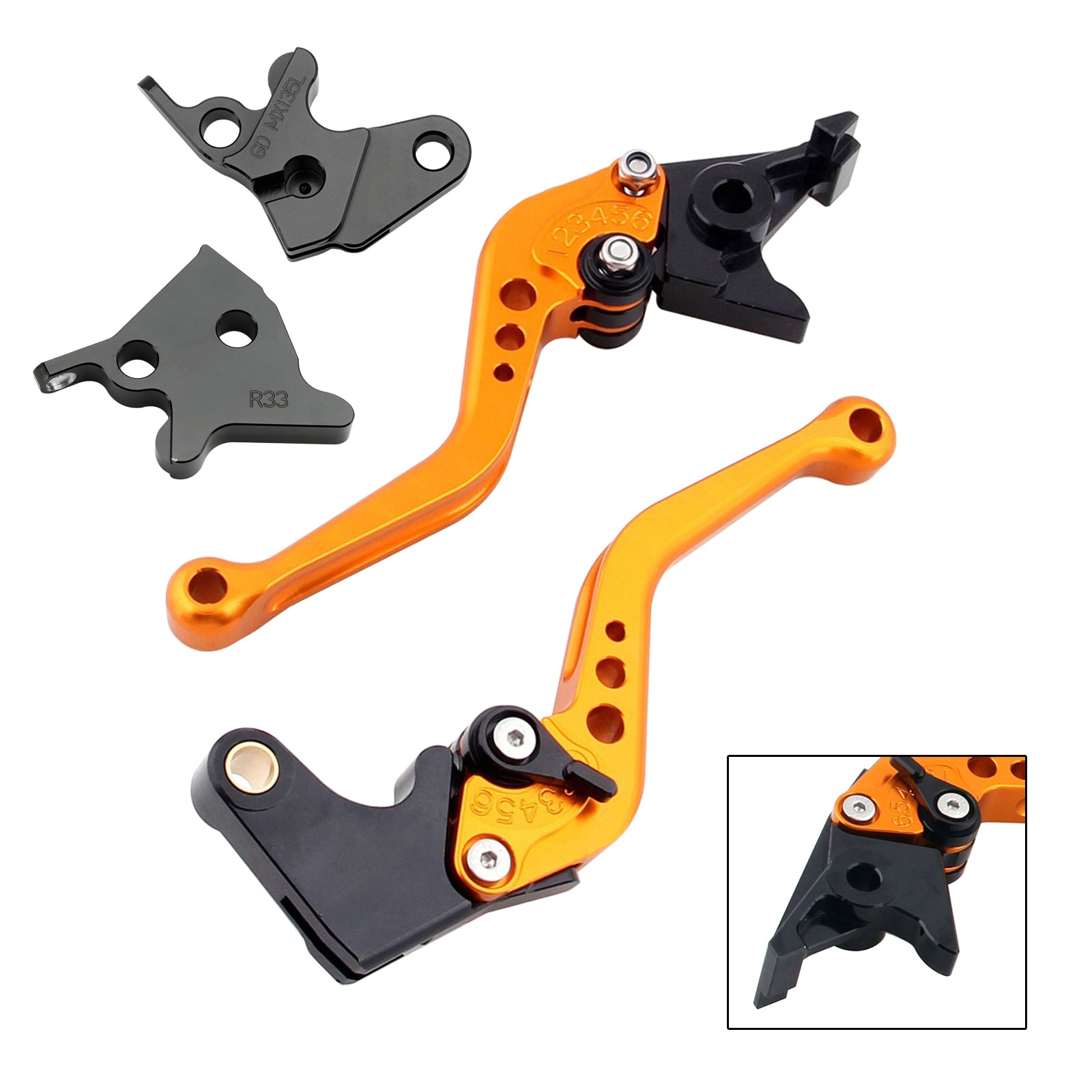 2005-2014 YAMAHA YBR125 NEW Short Clutch Brake Lever