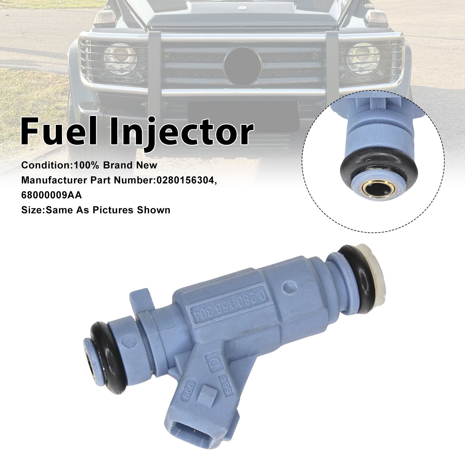 1Pcs Fuel Injector For Mercedes-Benz E55 S55 CL55 2003-2006 0280156304