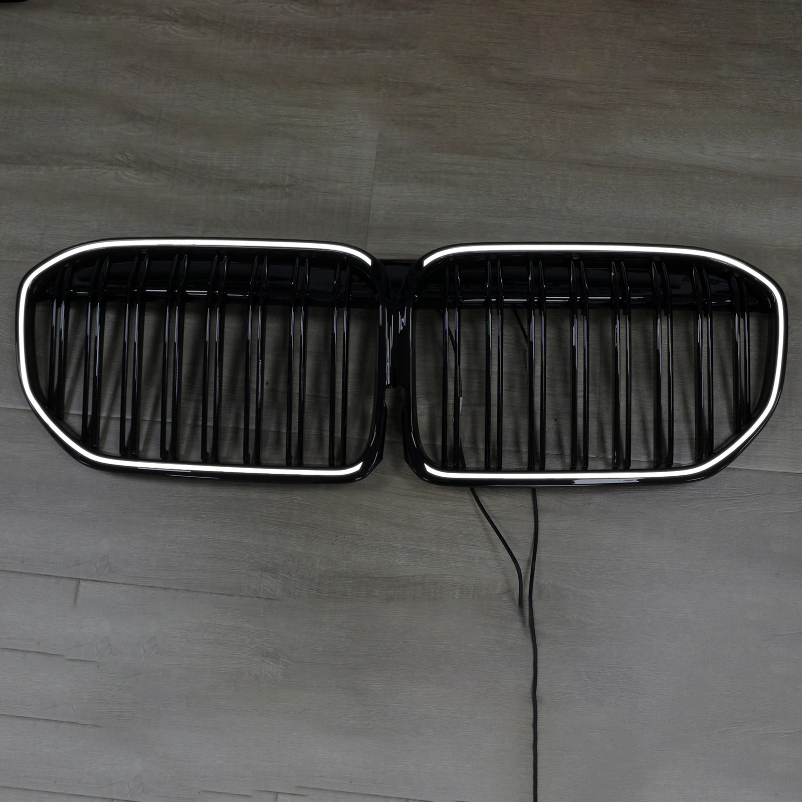 2019-2022 BMW 7 Series G11 G12 Double Slat Gloss Black Front Grill Grille