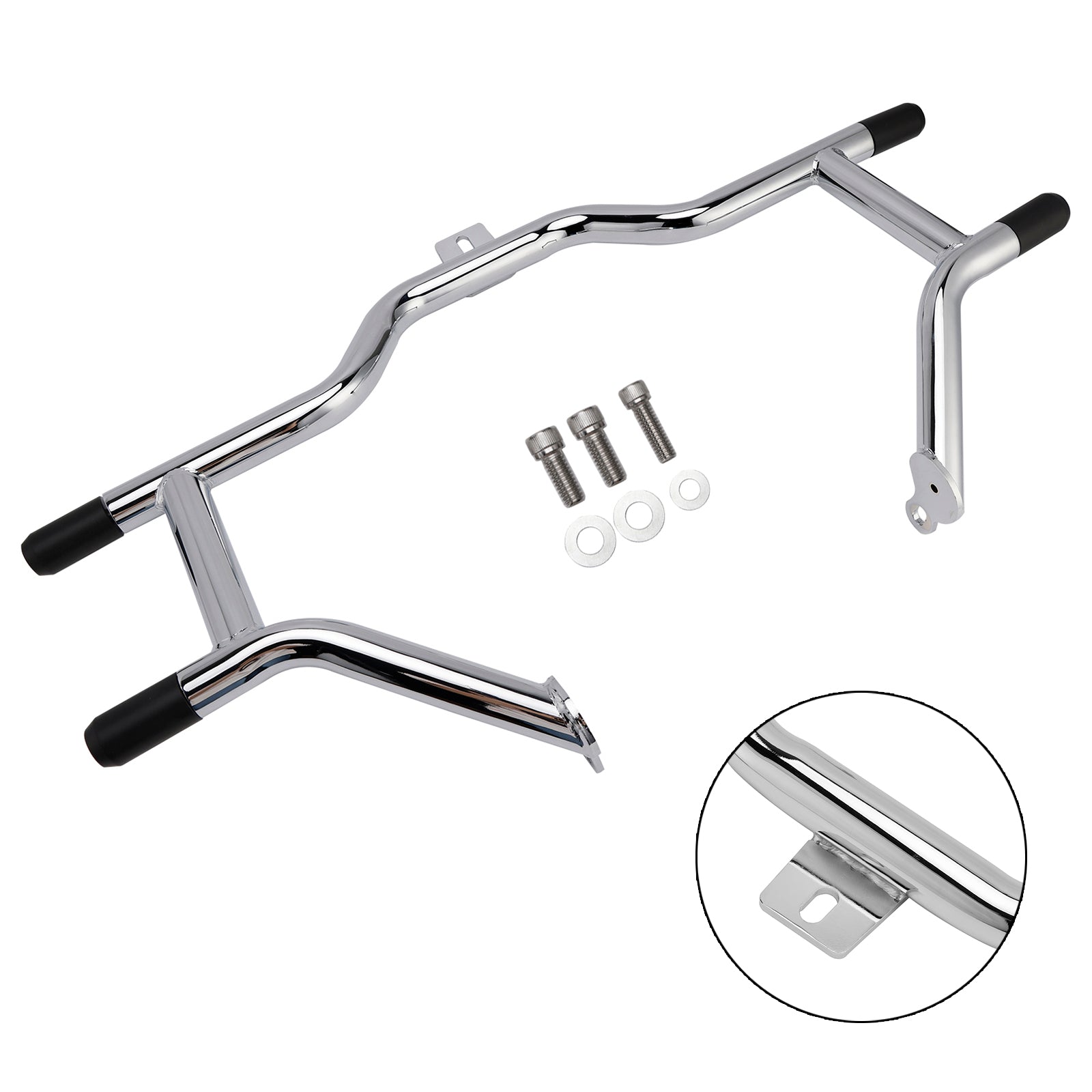 Bumper Engine Guard Fairing Mount Crash Bar Kit Fits For Cvo Road King Black