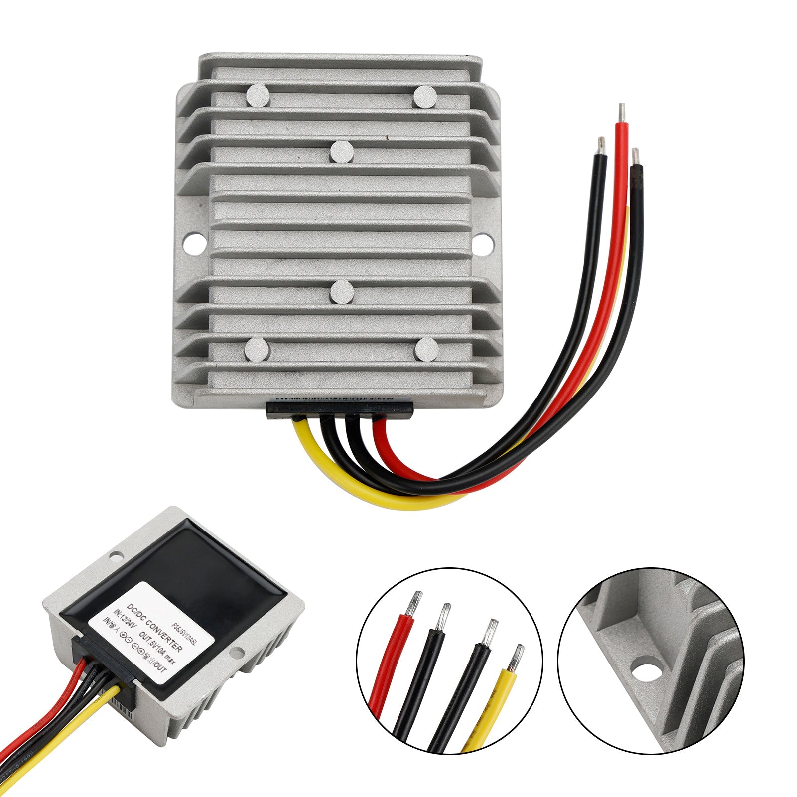 DC 12V/24V To 5V 10A 50W Converter Regulator Power Supplies Transformer