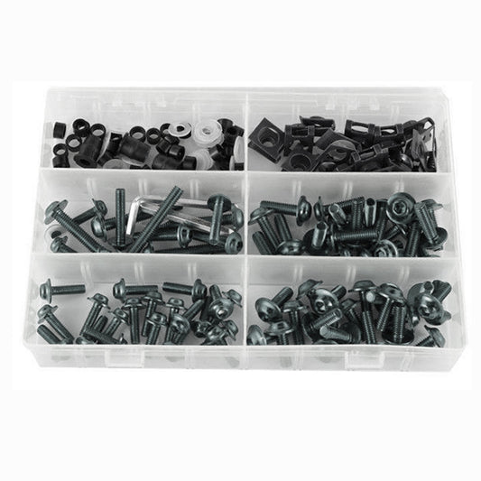 177PCS Sportbikes Motorcycle Fairing Bolts Kit M5/M6 Fastener Screws Titanium