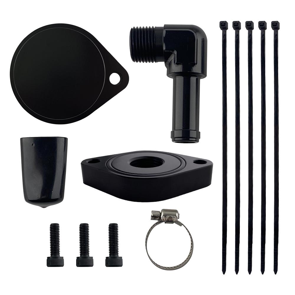 2011- 2024 Ford F550 6.7 Powerstroke CCV Reroute Kit + CCV Baffle Internal Catch Can