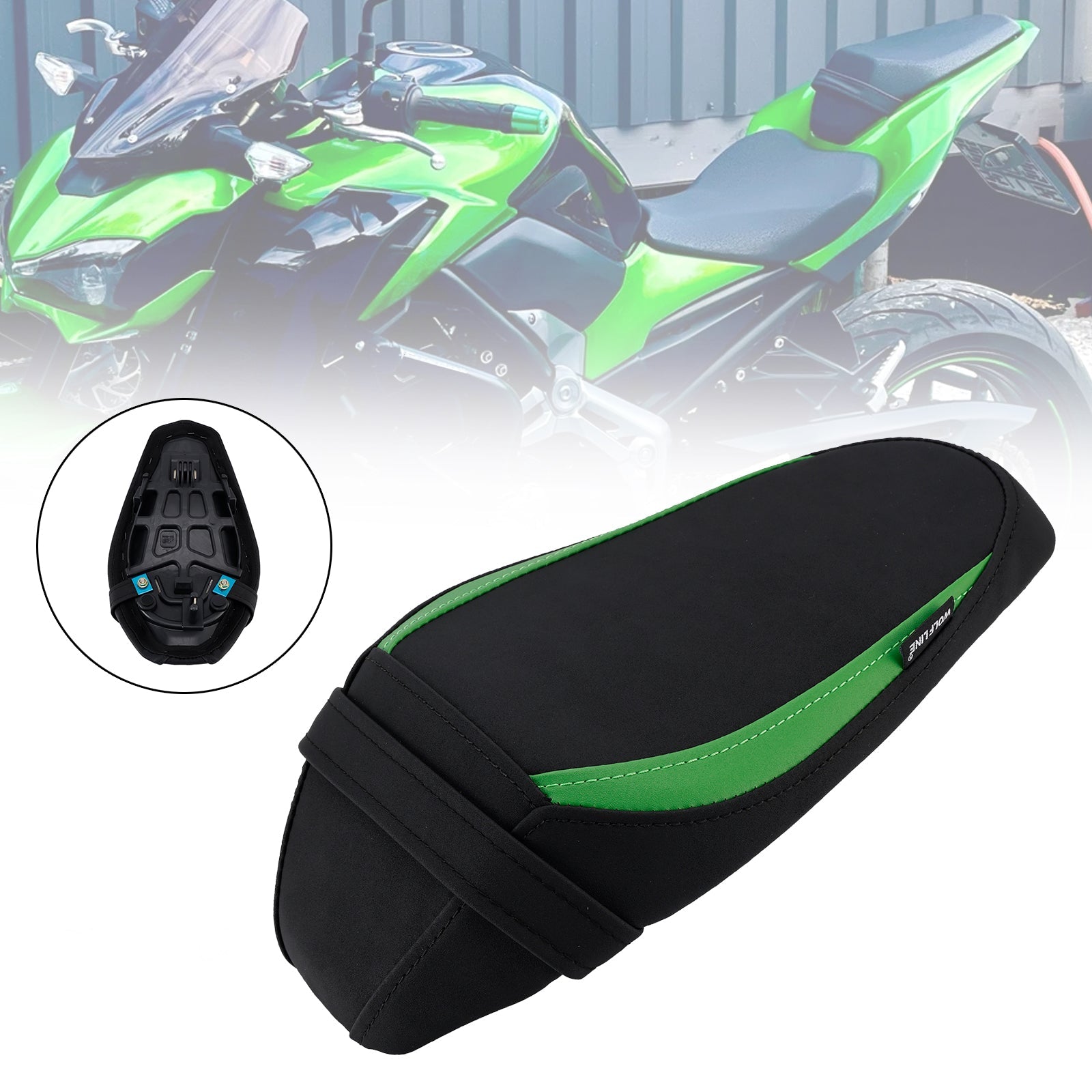 Rear Passenger Seat Pillion Saddle Flat For Kawasaki Z900 2017-2023