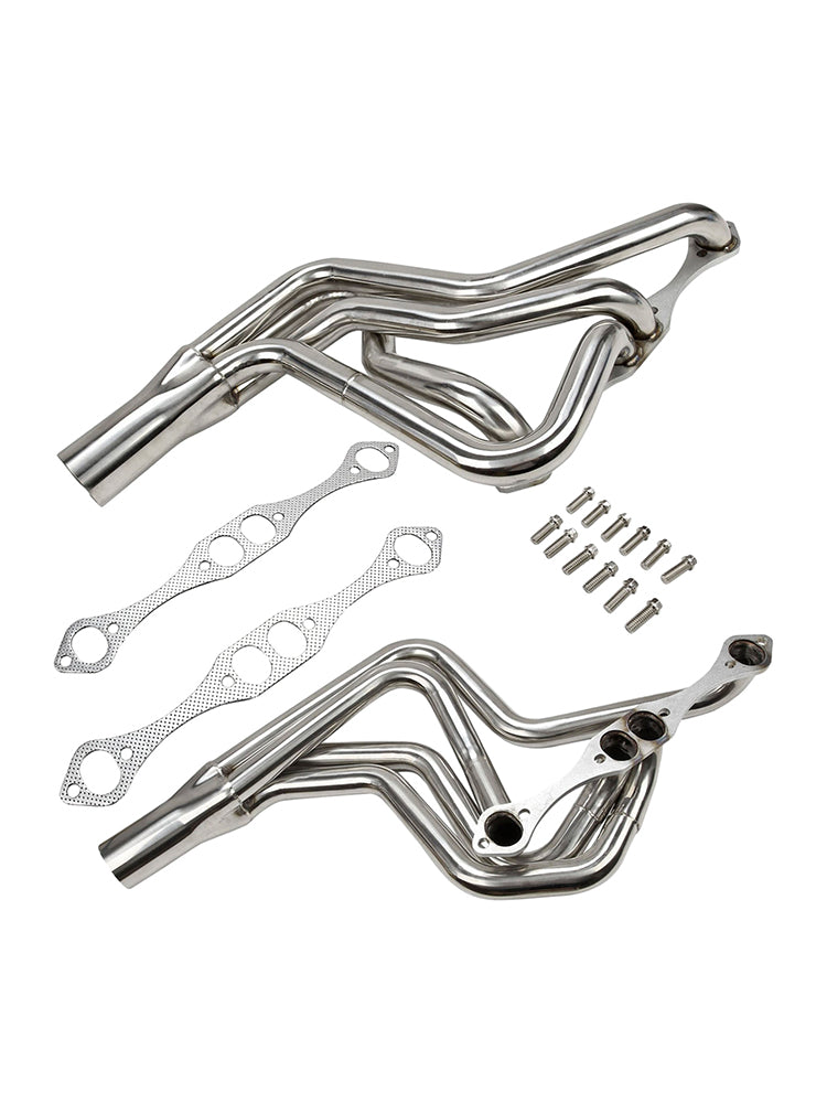 Stainless Steel Exhaust Manifold Header 267-400 fit Chevy SBC V8 1970-1987