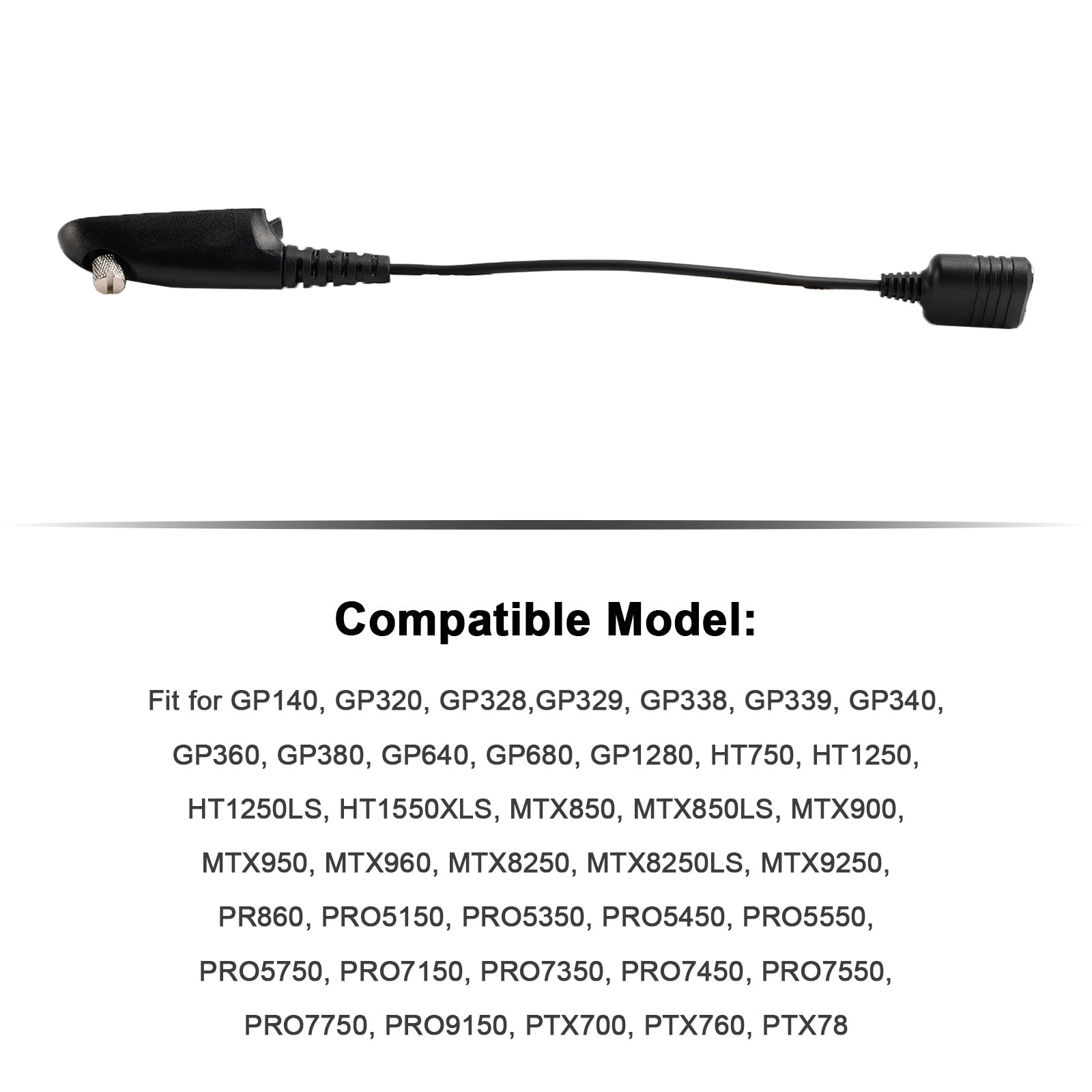 K Interface Headset Port Converter Cable for GP140 GP328 GP360 HT1250LS MTX950
