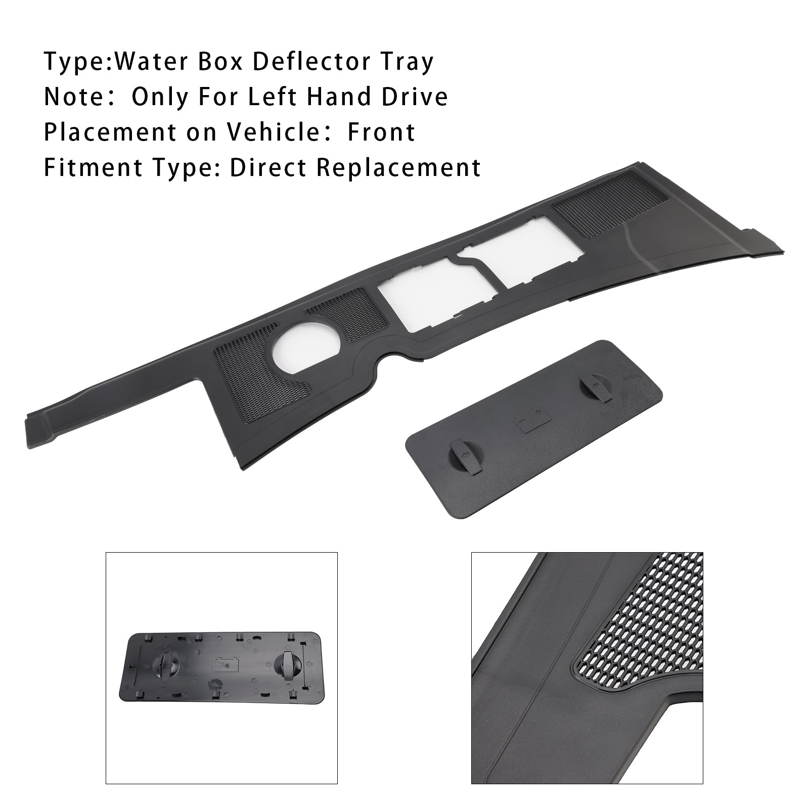 Water Box Deflector Tray & Battery Cover 8E1819447 For LHD Audi A4 B6 B7 2002-2007
