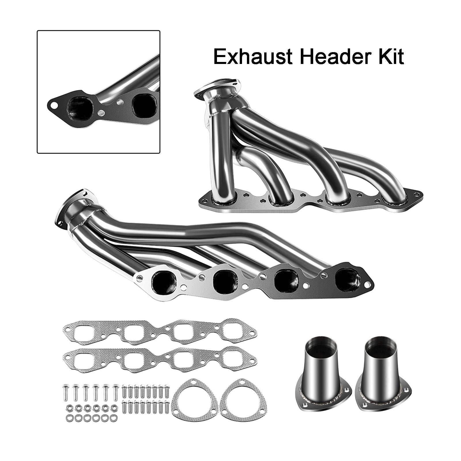 Exhaust Manifold Shorty Header Fit Chevy Bel Air 1971-1972 Fit Biscayne 6.6L