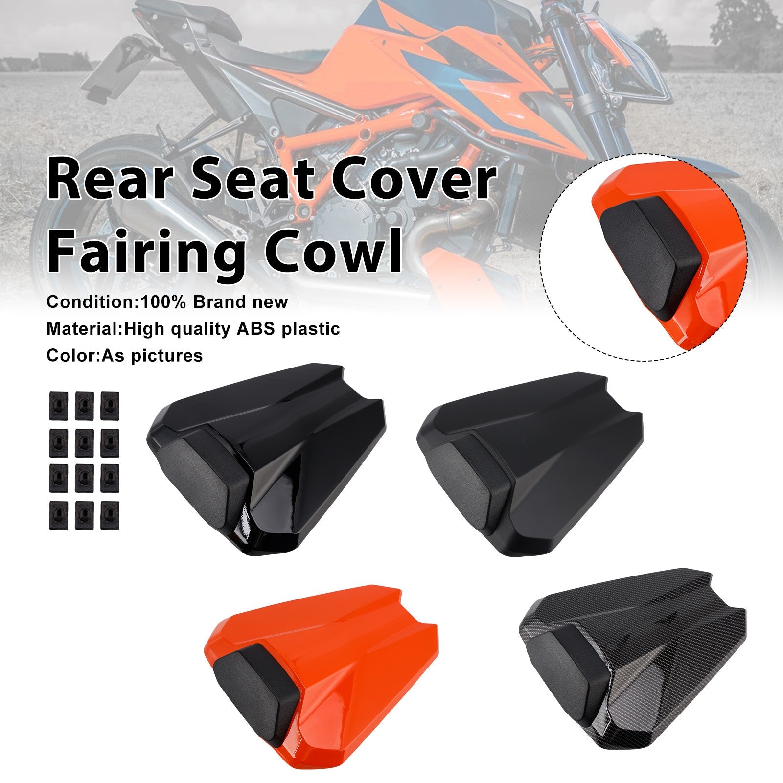 2020-2023 For 1290 Super Duke R Rear Pillion Seat Cover Fairing Cowl