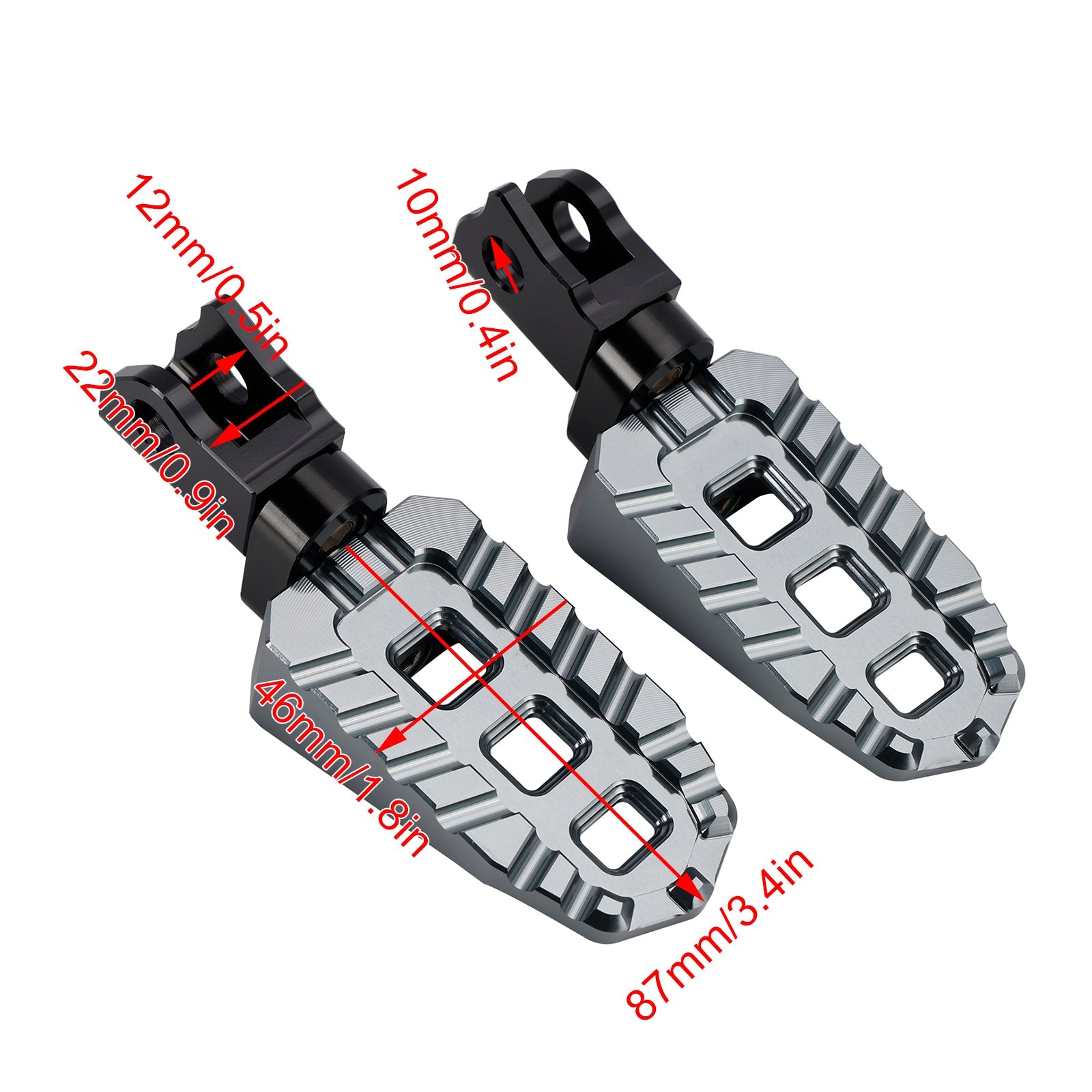 2020-2024 KAWASAKI KLX230S KLX230R Front Footrests Foot Pegs