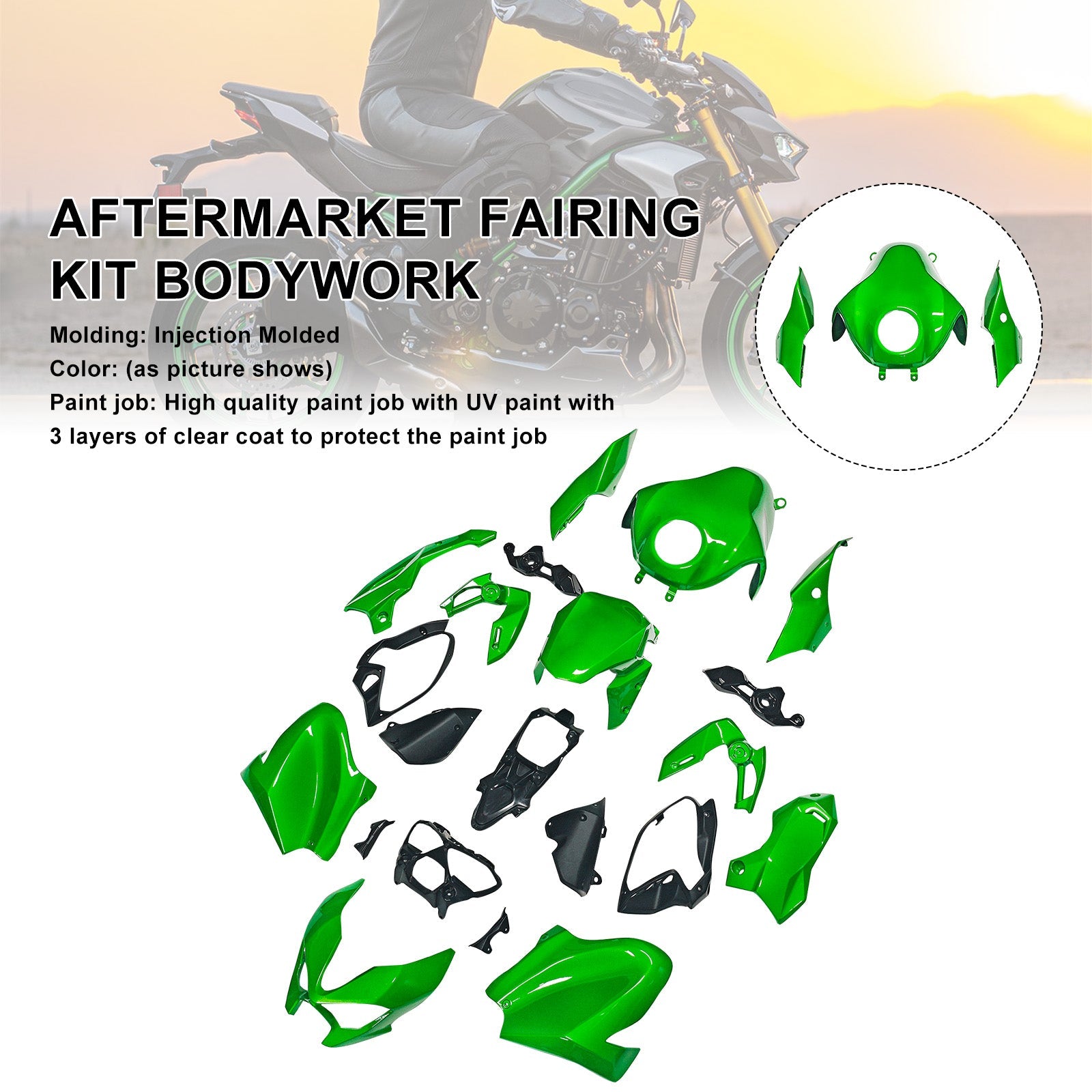 Injection Bodywork Fairing Kit for Kawasaki Z900 2025-2026