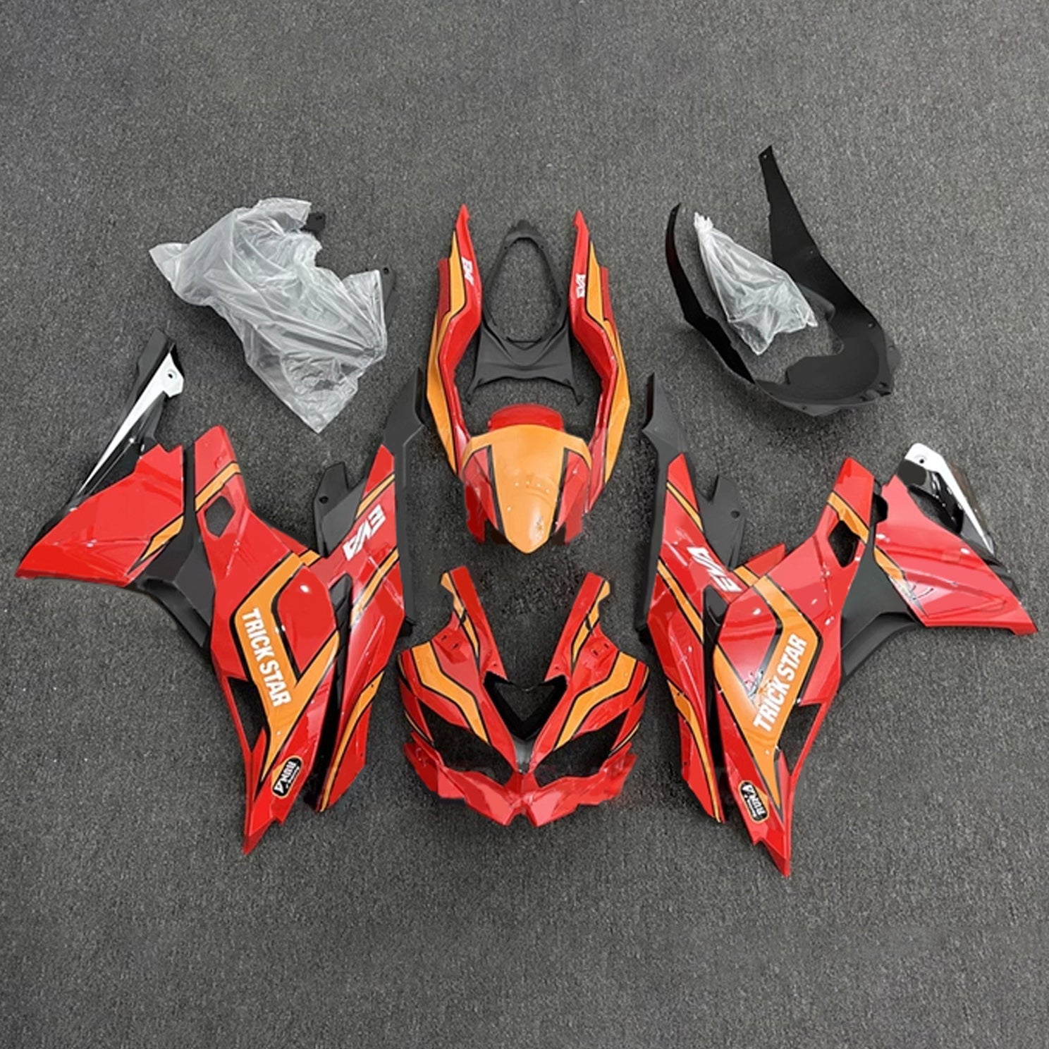 2019-2025 Kawasaki Ninja ZX-25R Amotopart Injection Fairing Kit Bodywork ABS #104