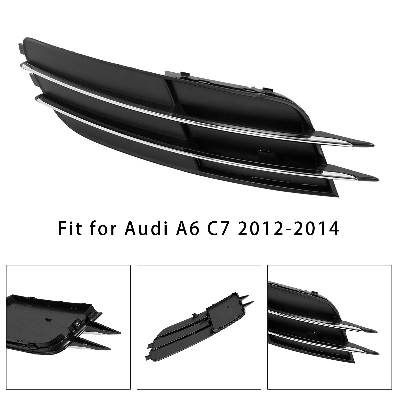 2012-2014 Audi A6 C7 Front Left Side Bumper Grille Fog Light Grill 4G0807681