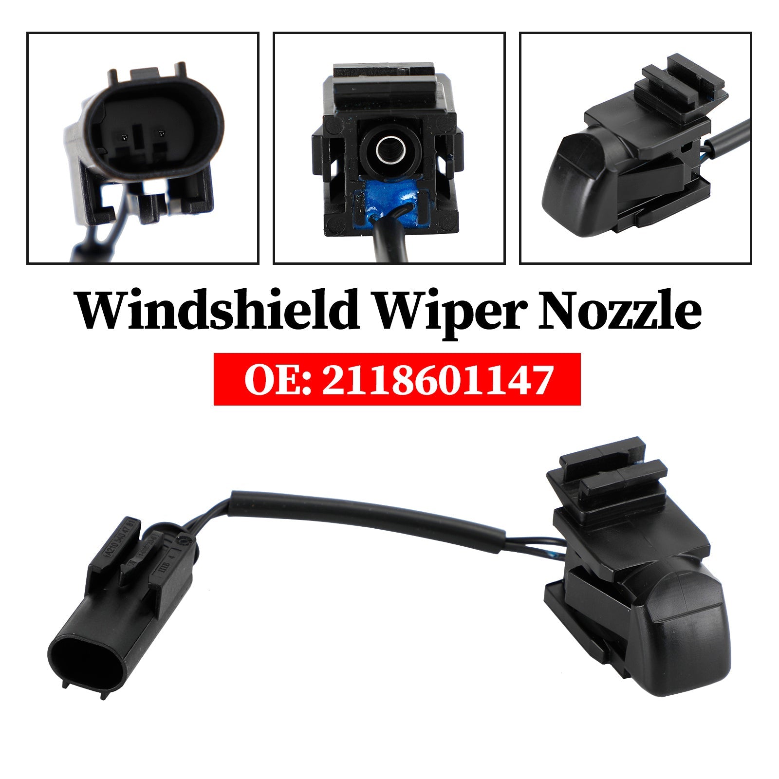 Mercedes-Benz W203 W208 W209 W211 W219 CL203 C219 Windshield Wiper Nozzle 2118601147