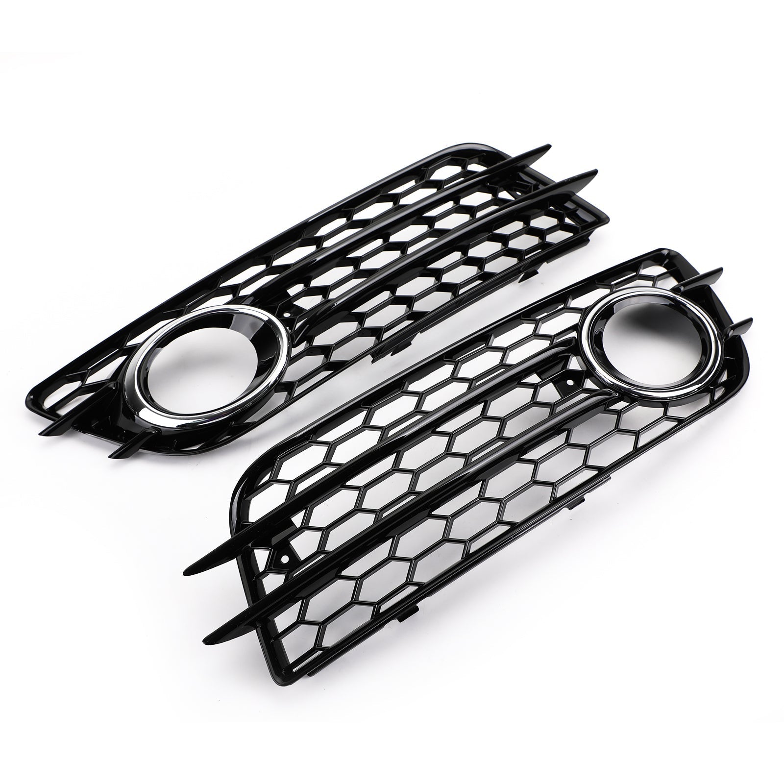 Audi S4 2008-2012 Honeycomb Style Fog Light Grill Replacement Grille Bumper