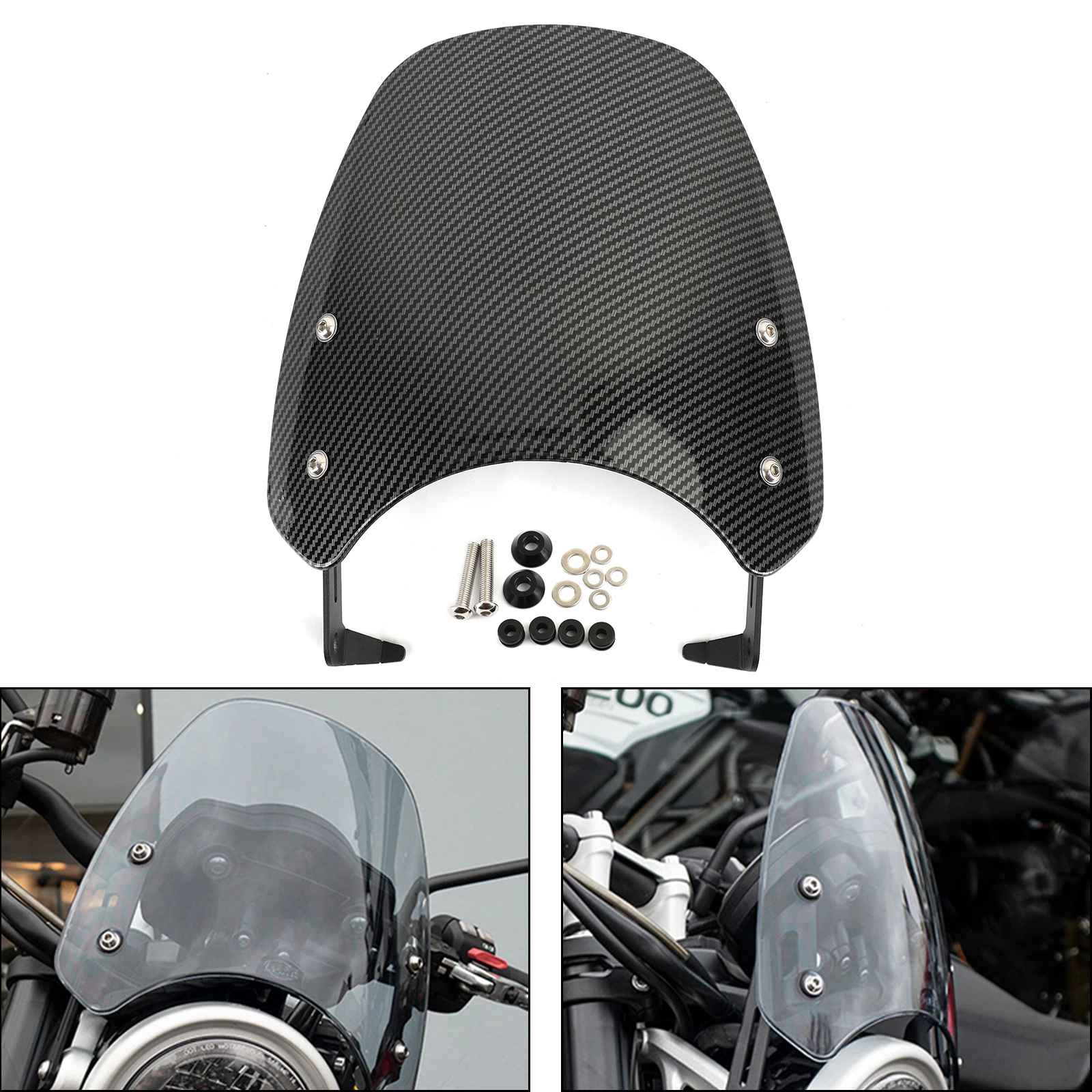 2019-2021 Triumph SCRAMBLER 1200 Motorcycle Windshield Generic