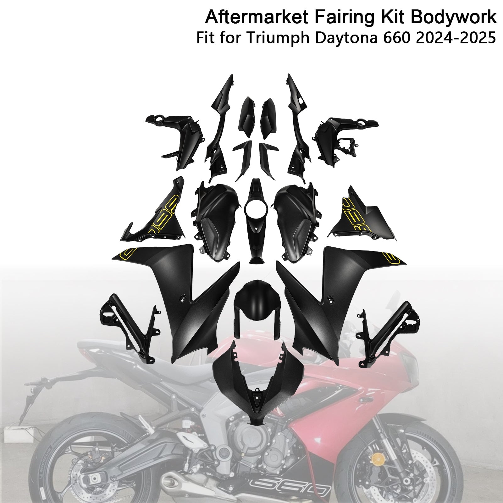 Injection Bodywork Fairing Kit for Daytona 660 2024-2025