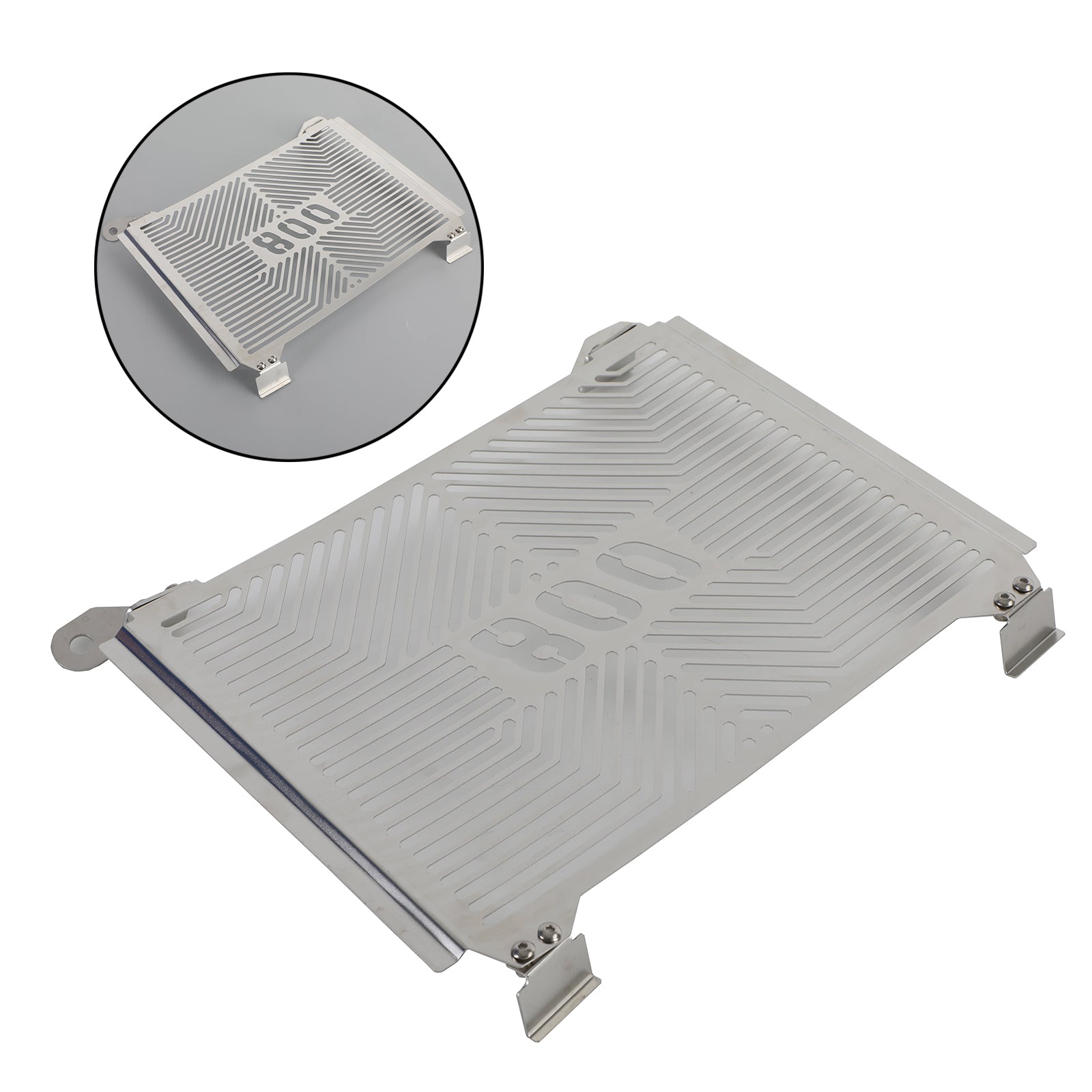 2021-2022 Cfmoto 800Mt Radiator Guard Cover Radiator Protector Metal Silver