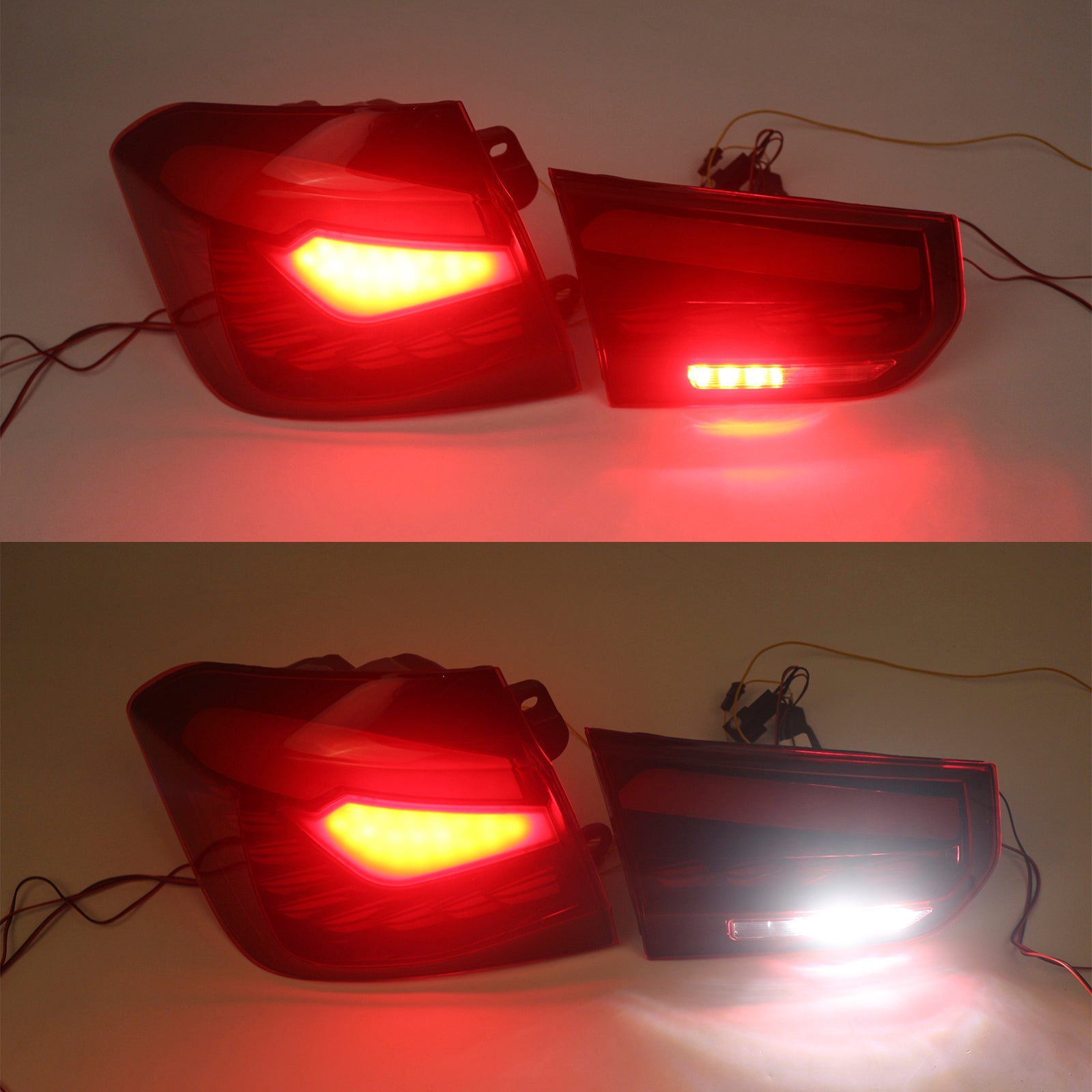 2012-2018 BMW 3 Series F30 F80 316d L&R Red LED Tail Lights Rear Lamp Assembly 63217313039 63217372793