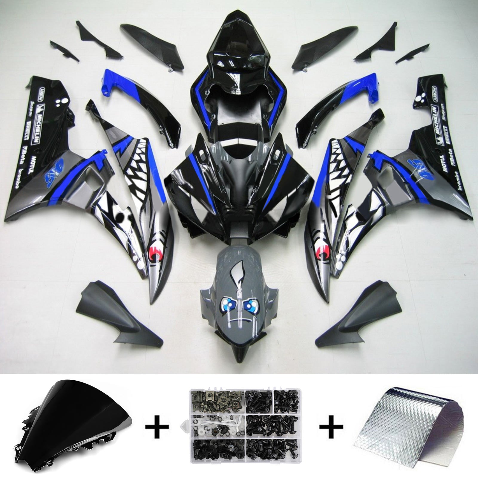 2006-2007 Yamaha YZF 600 R6 Fairing Kit Generic